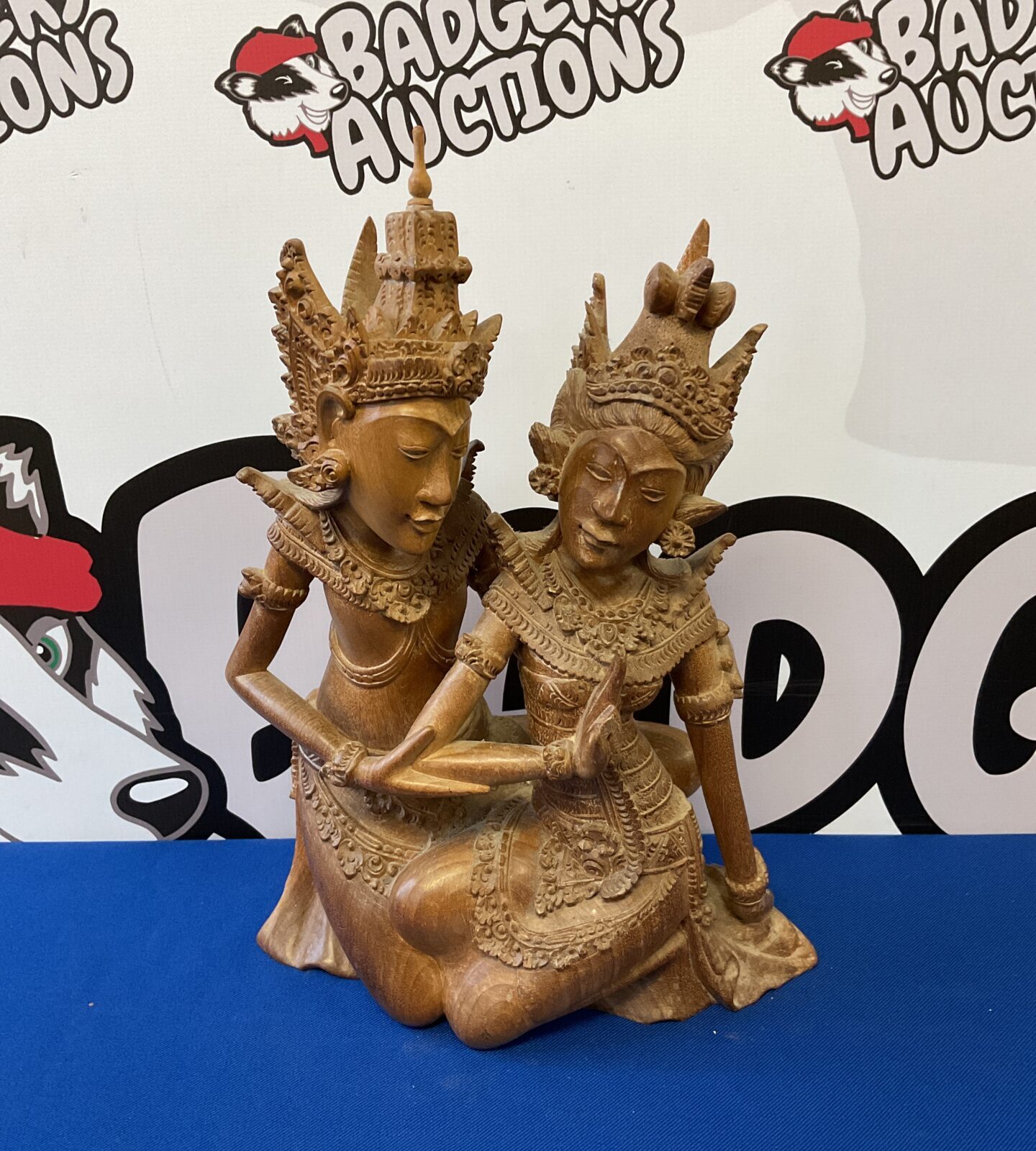 Hand carved indonesian bali wooden sculpture