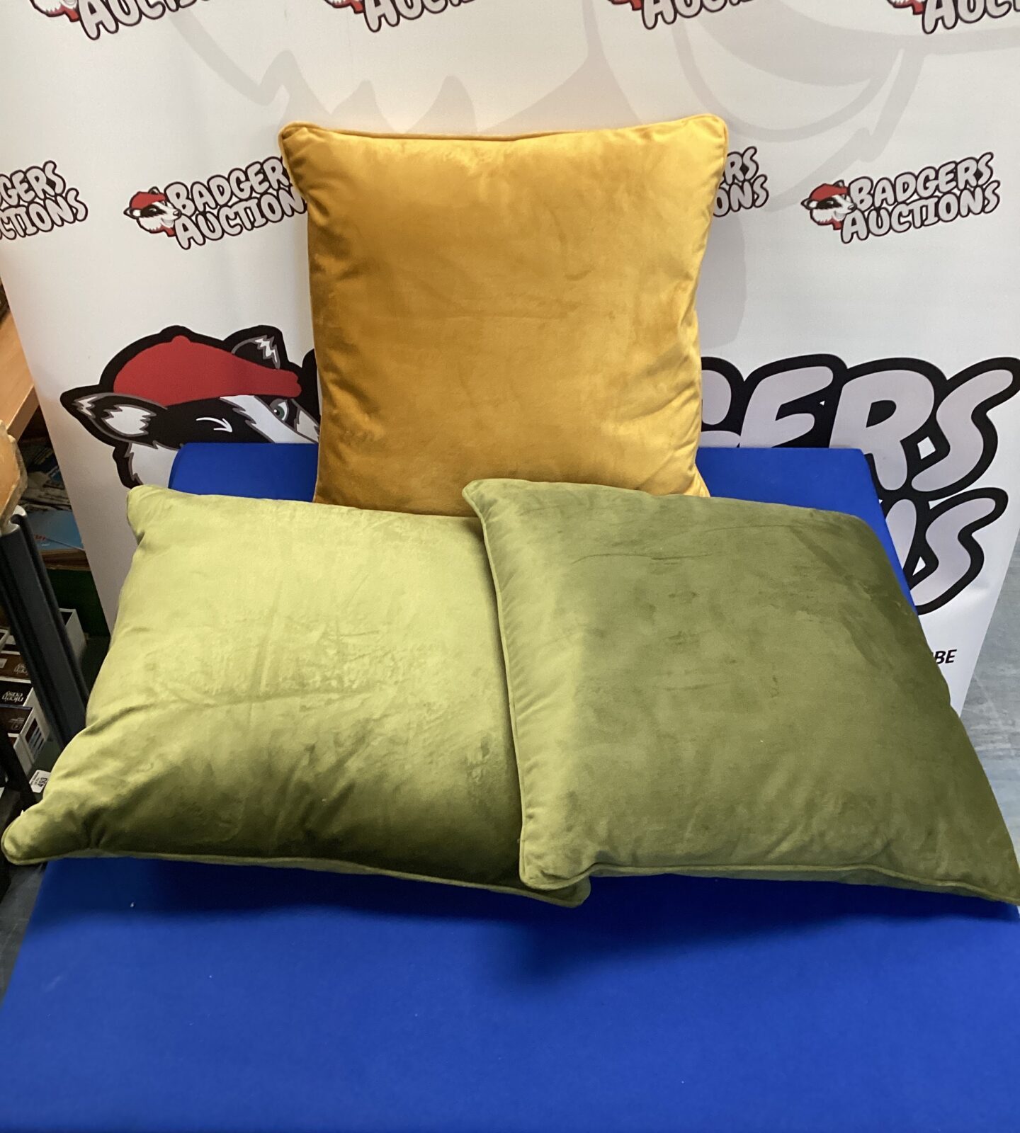 Three cushions