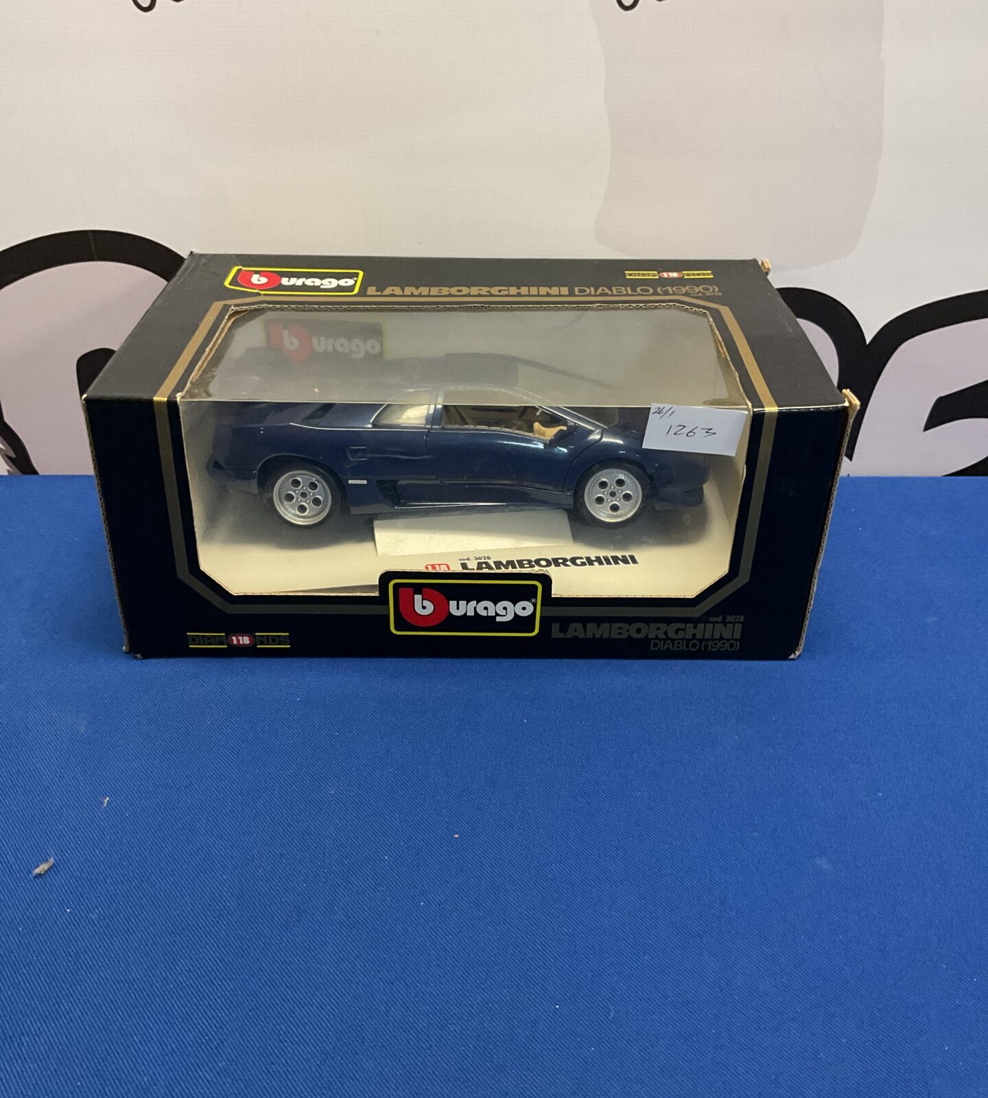 Burago diecast model of the lamborghini diablo 1990 boxed