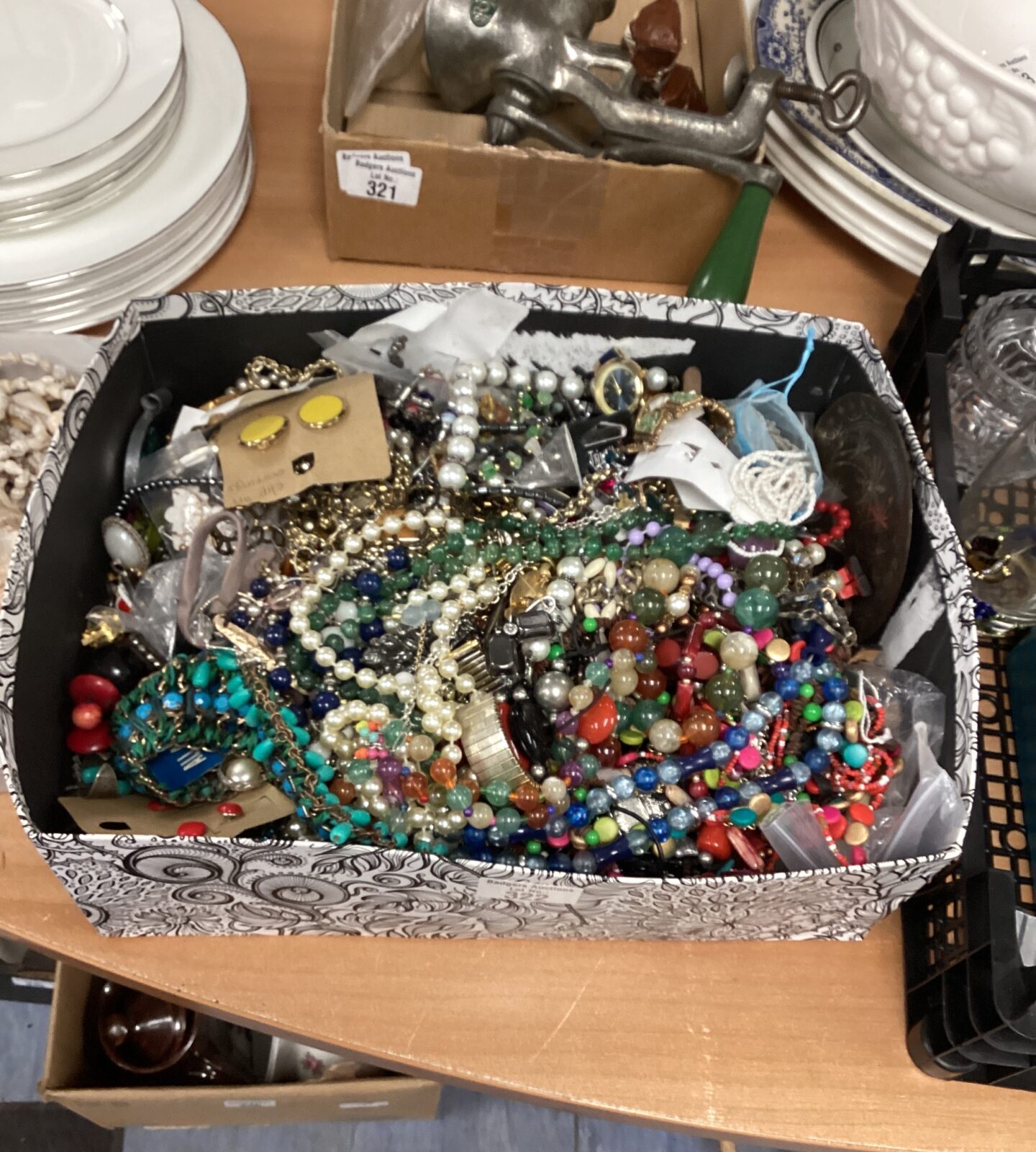 Box of costume jewellery