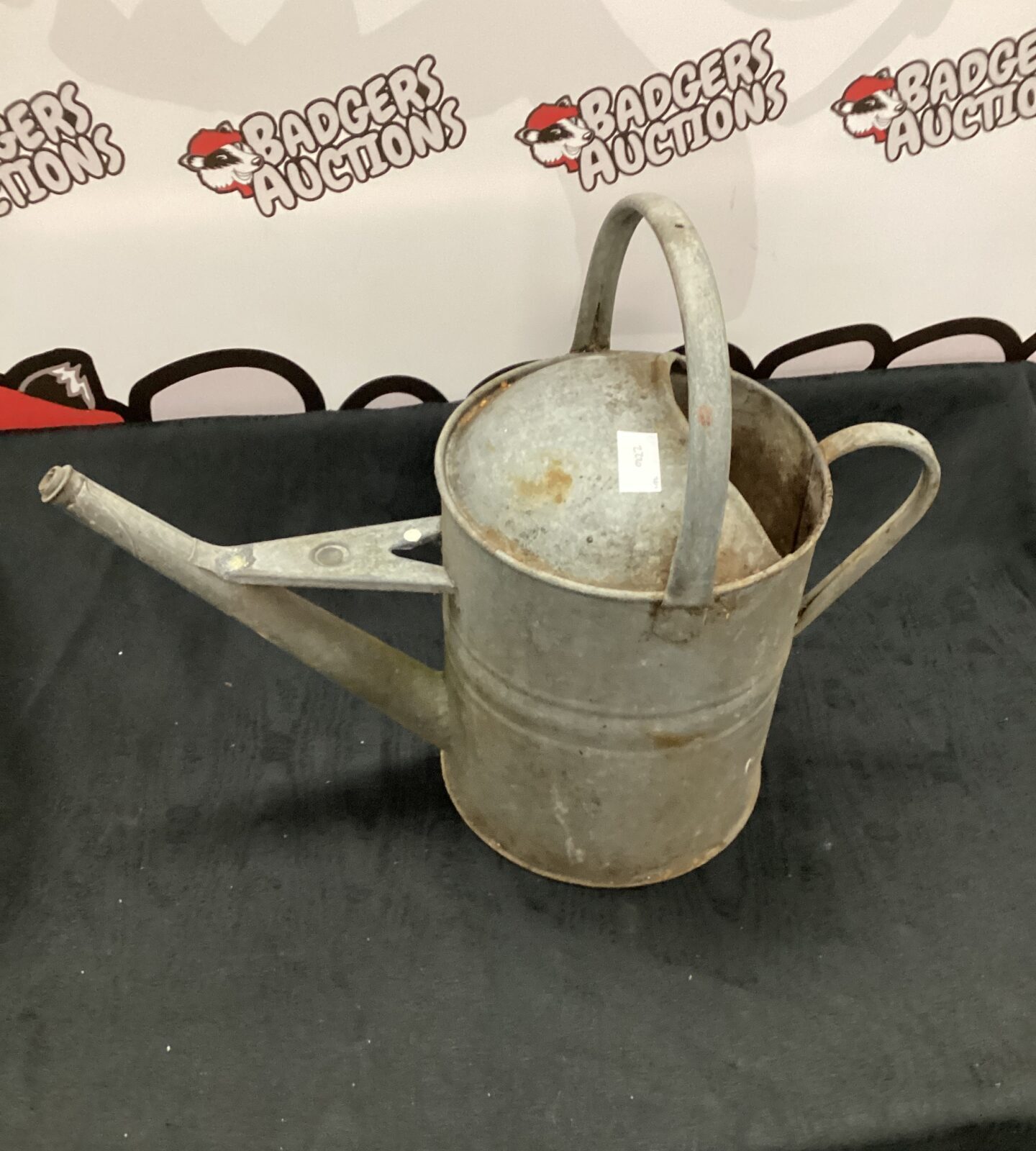 Galvanised watering can