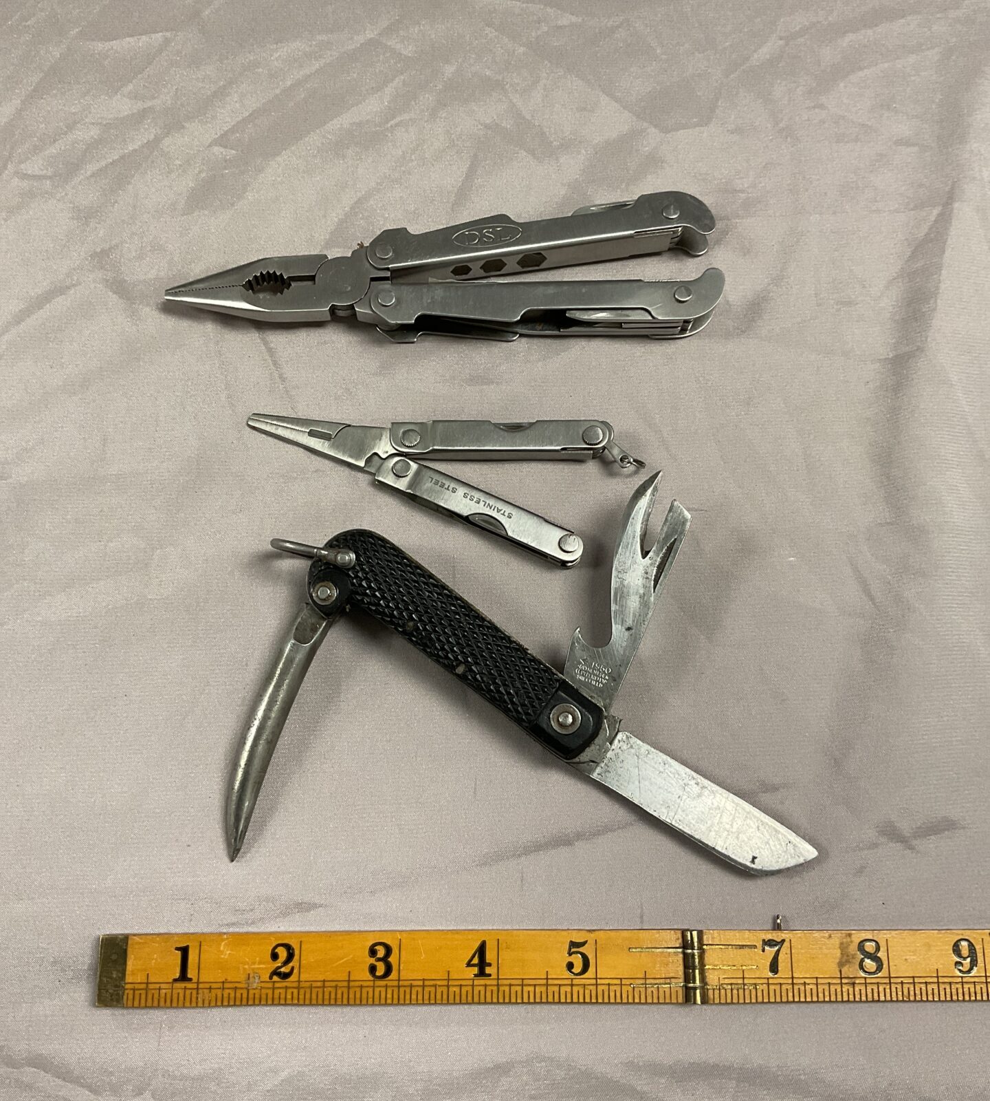 1950 Dated Military Jack knife and two multi tools