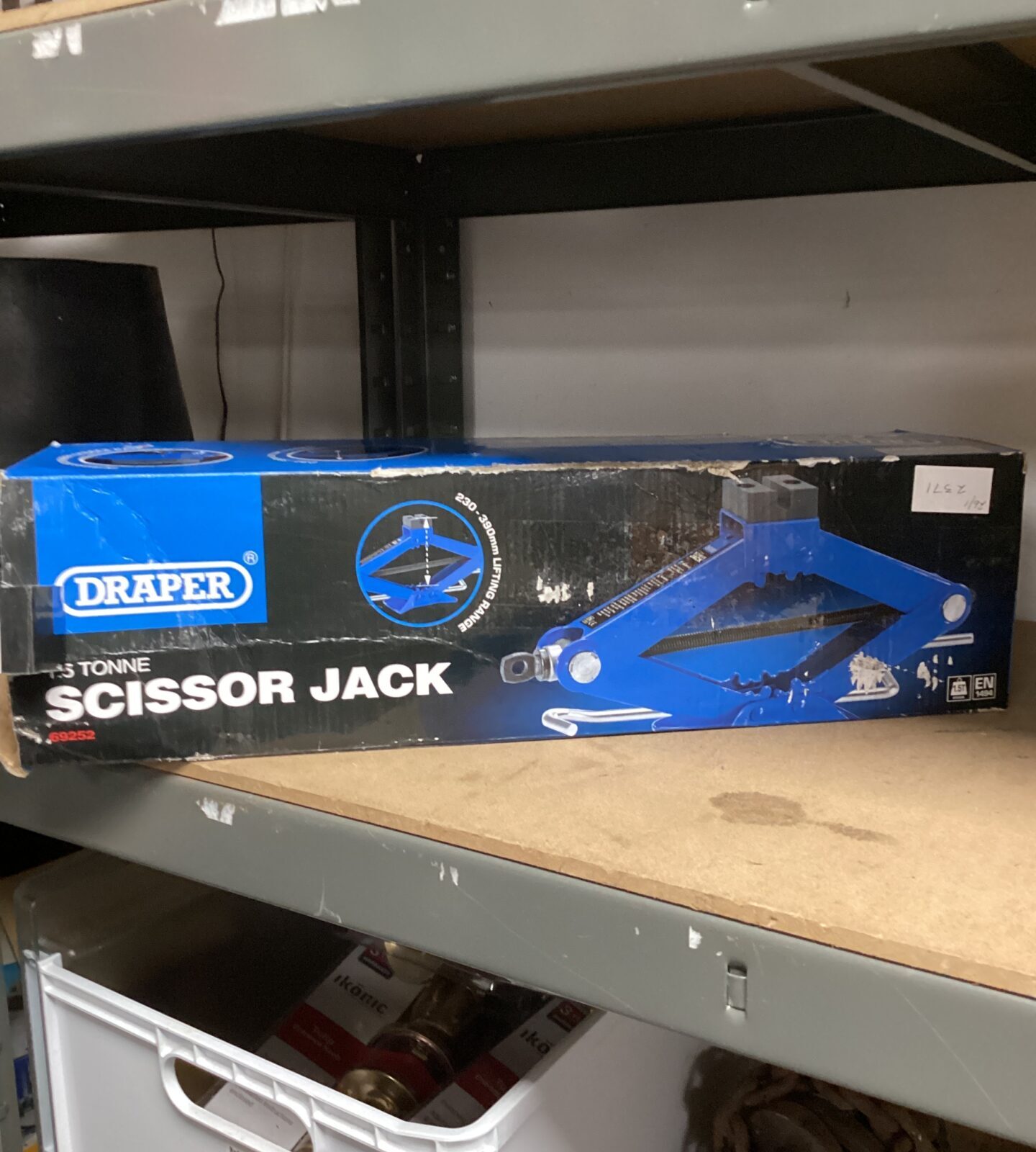 Draper 1.5 tonne scissor jack