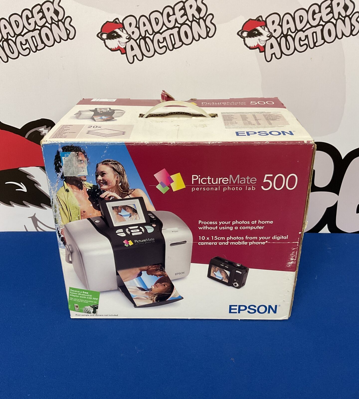 Epson picture mate 500 photo printer with paper