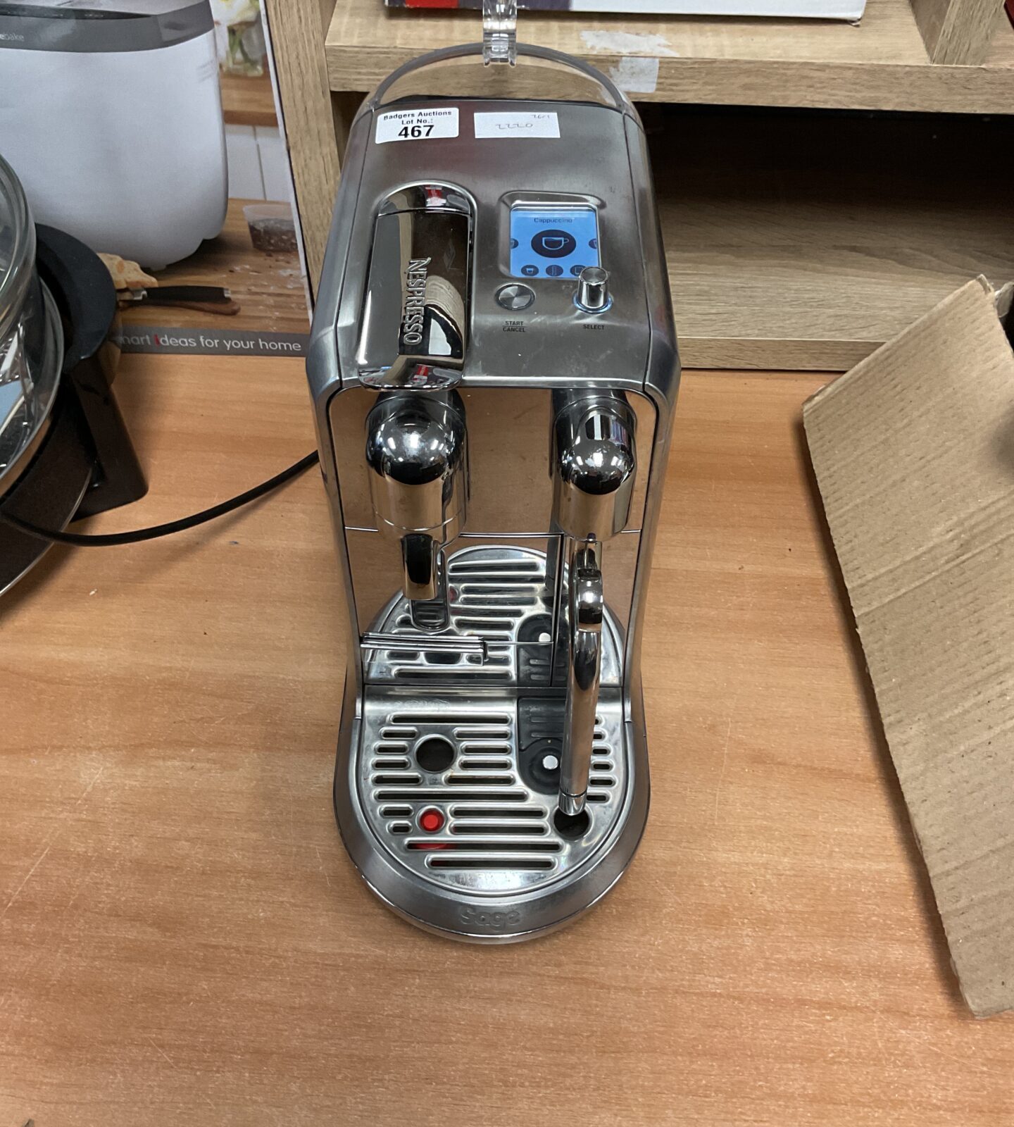 Sage nespresso coffee machine tested working