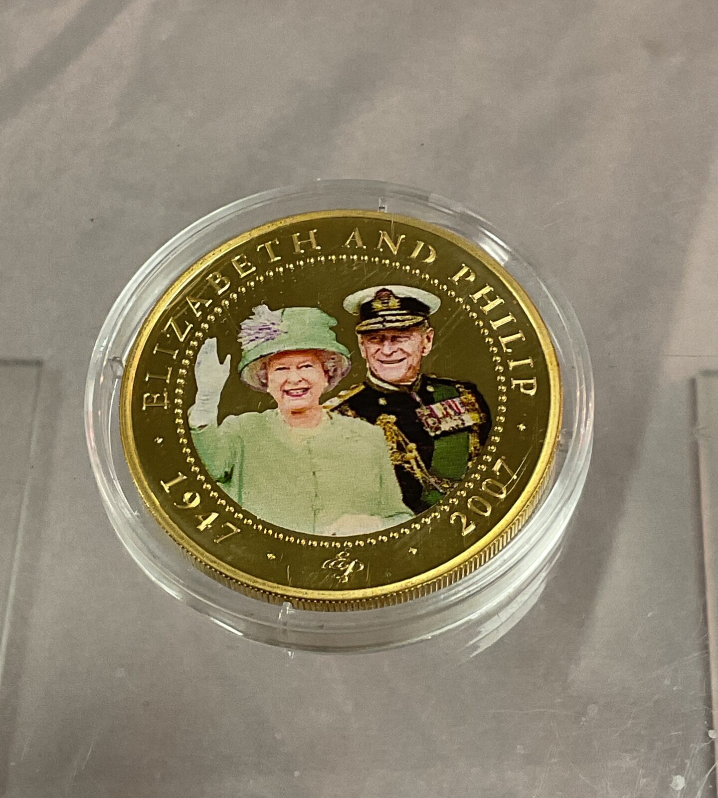 Elizabeth and Phillip Cook Islands commemorative one dollar coin