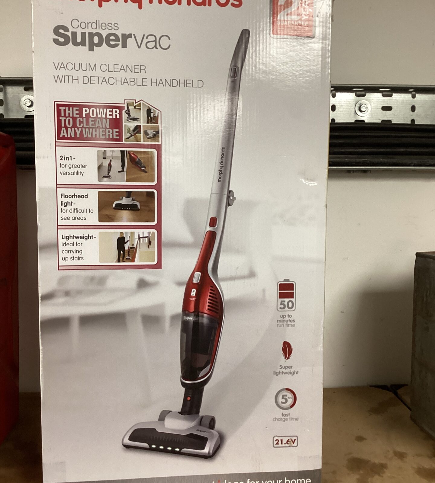 Morphy Richards Cordless Supervac not tested