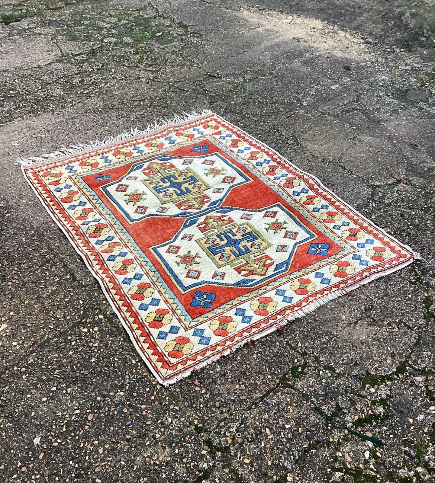 Aztec style patten rug