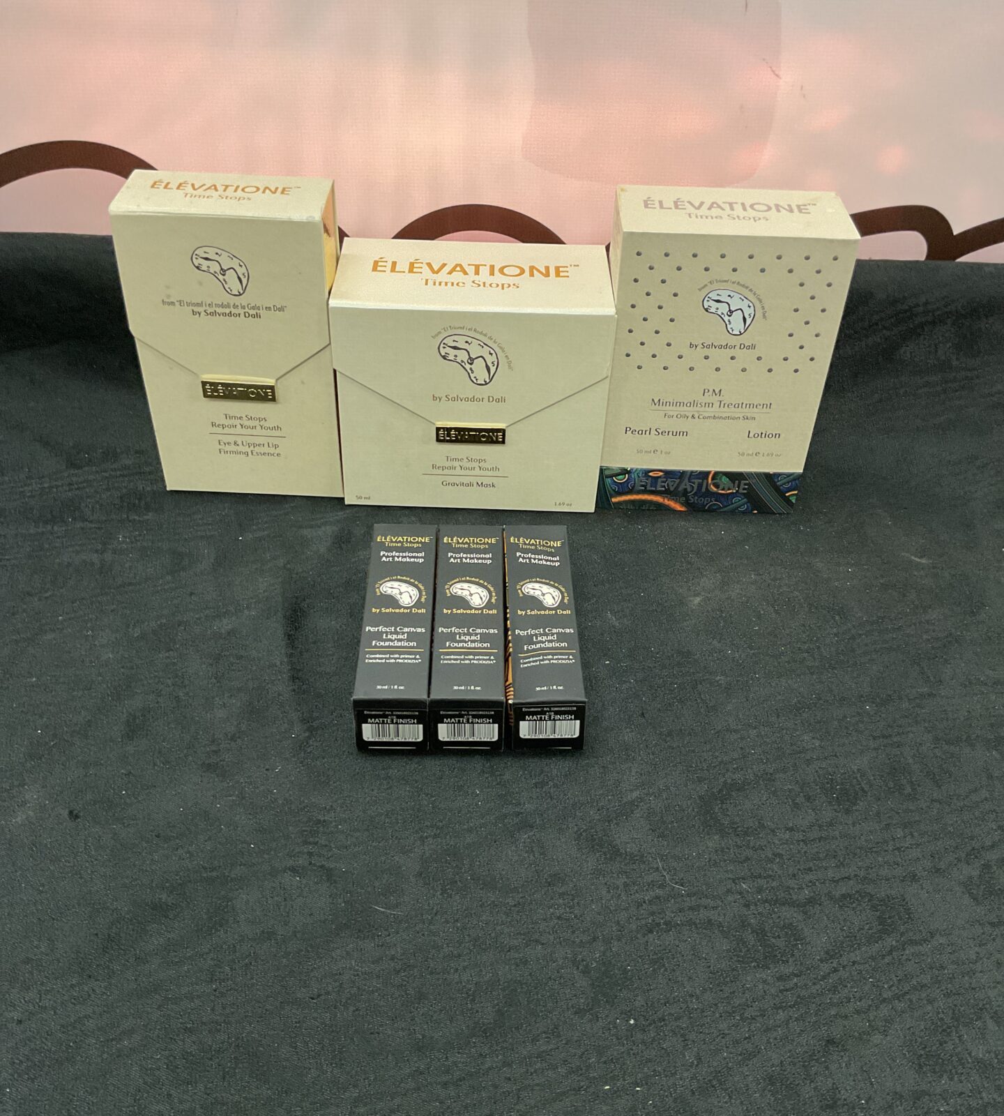 Mixed Elevatione beuty items inc mask, foundation and lotions