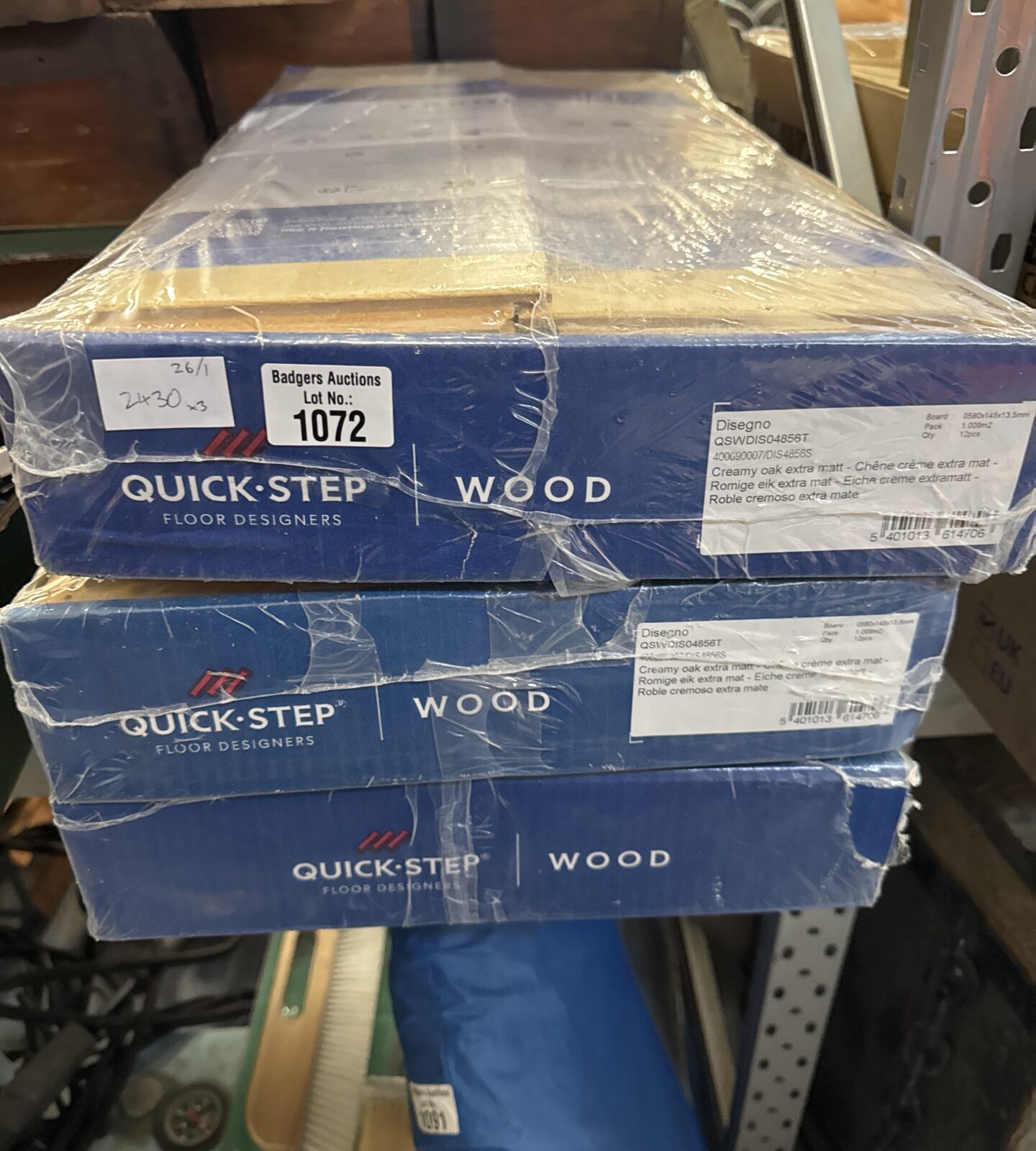 Three packs of quick step parquet design flooring - Image 2