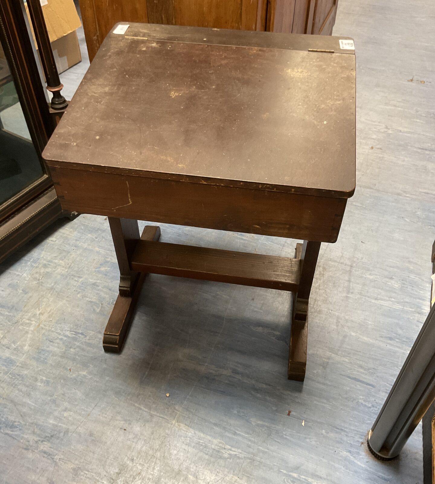 Vintage wooden children's school desk