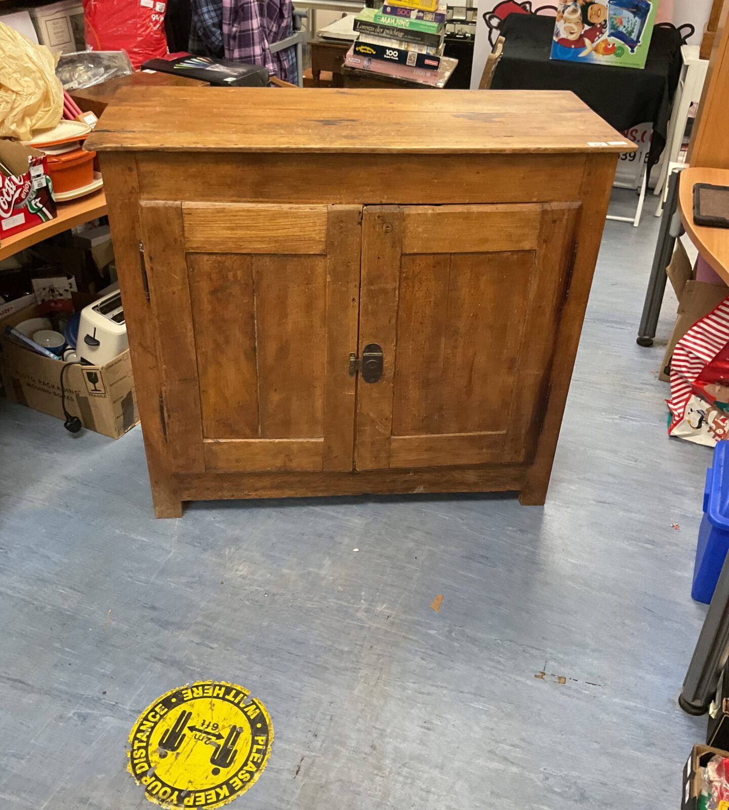 Antique large oak cupboard