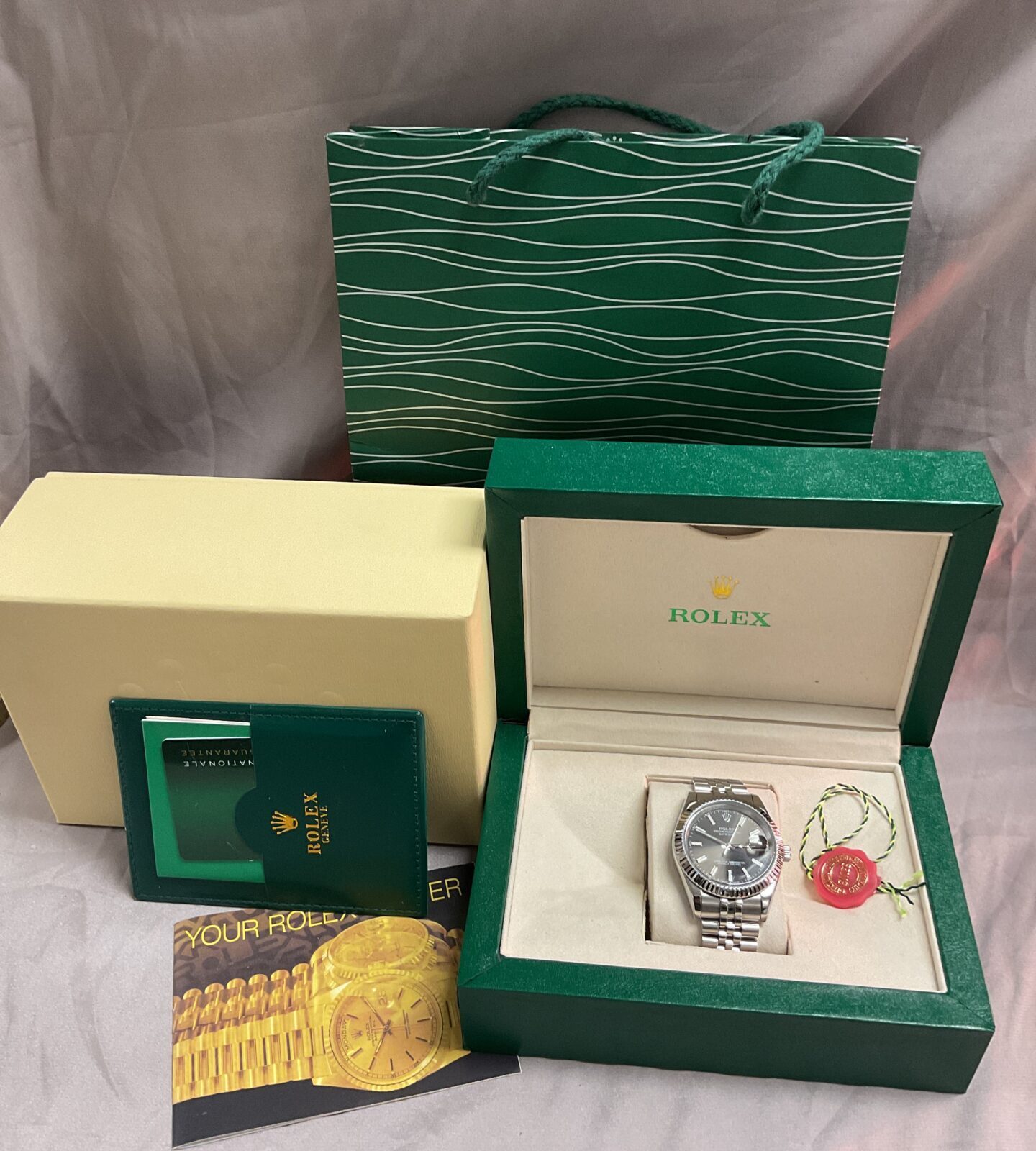 Rolex style oyster perpetual automatic wristwatch with box - Image 2