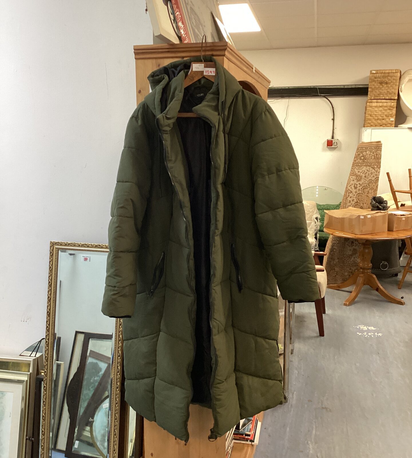 Yours Ladies long puffer coat