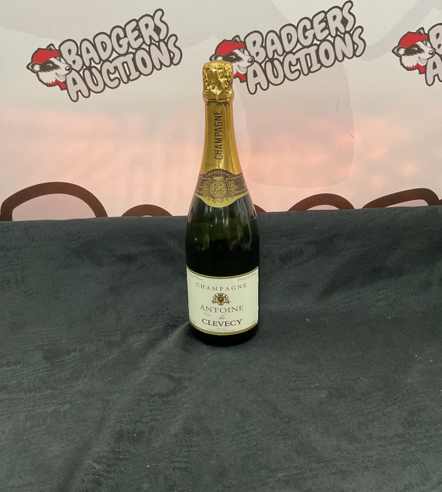 Sealed bottle of antoine de clevecy champagne 750ml
