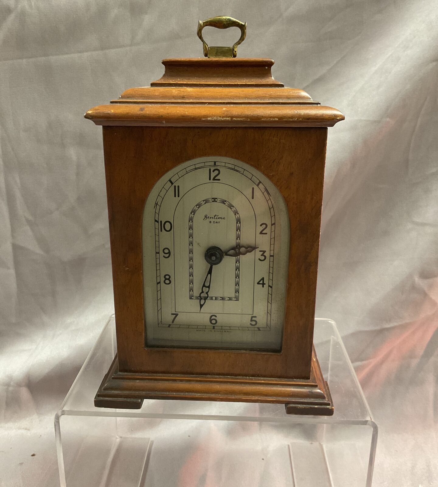 Vintage Bentima 6” mantle clock working