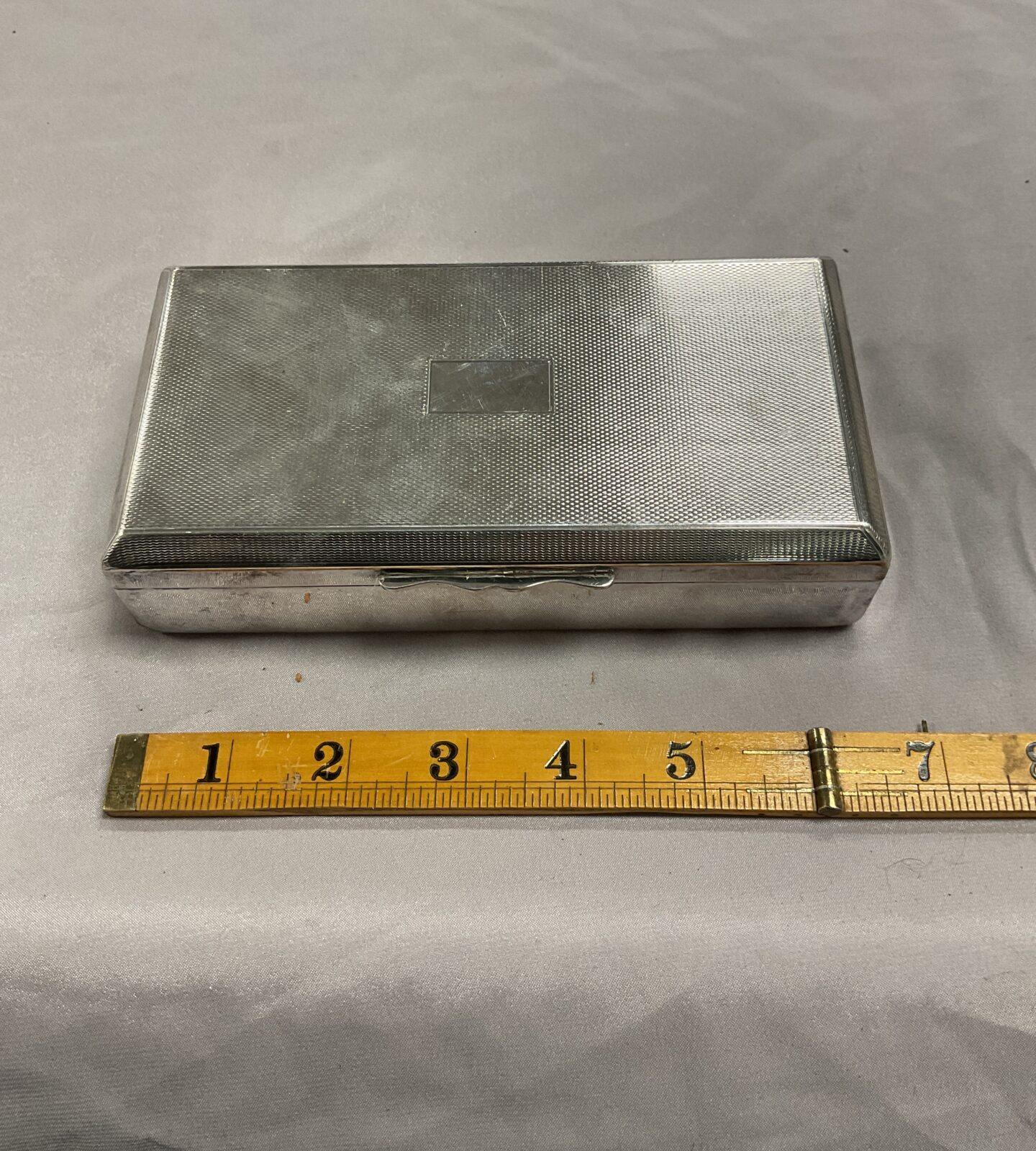 Vintage Aristocrat silver plate cigarette box