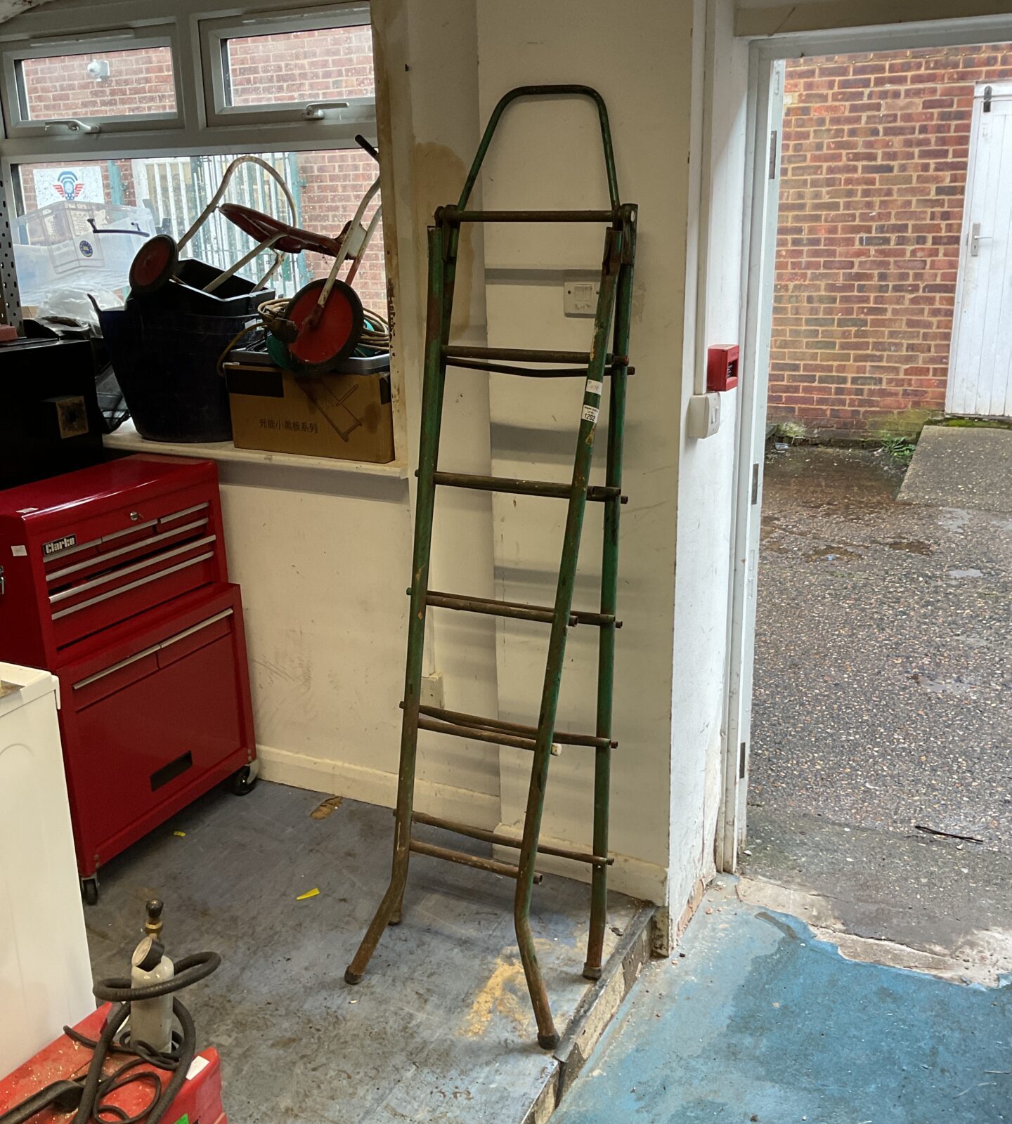 Vintage heavy duty metal ladder