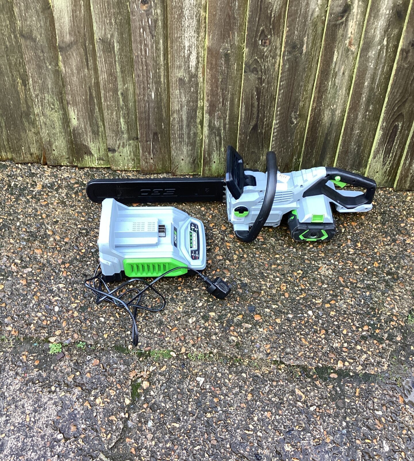 Go Battery Chainsaw not tested with charger