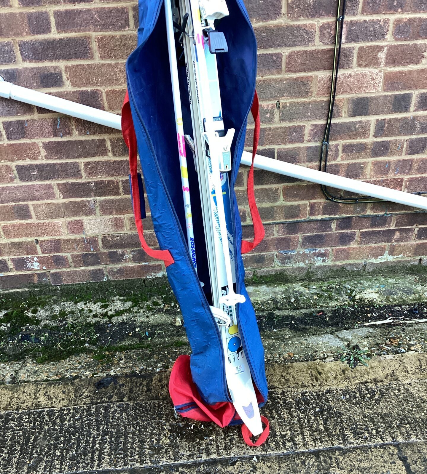 Pair of rossignol ski’s with poles & bag