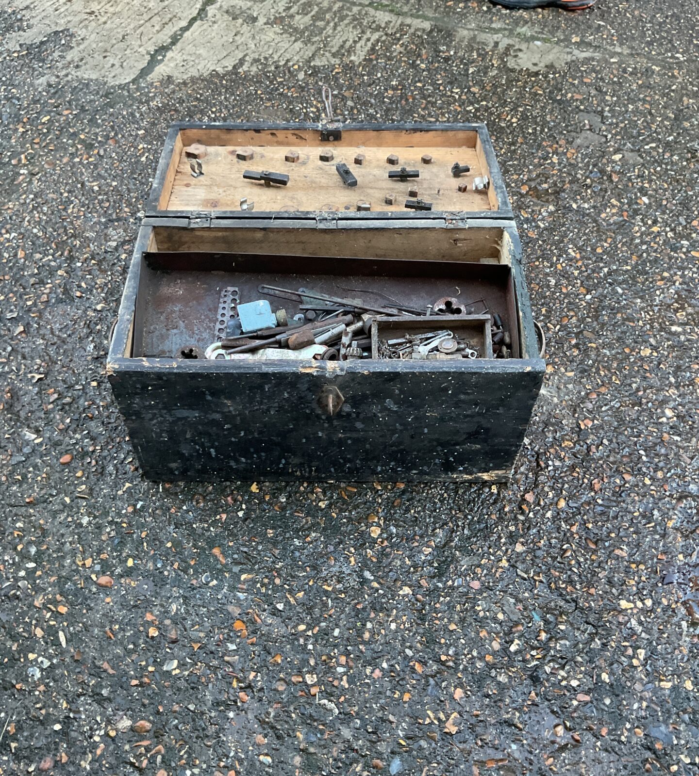 Box of mixed tools