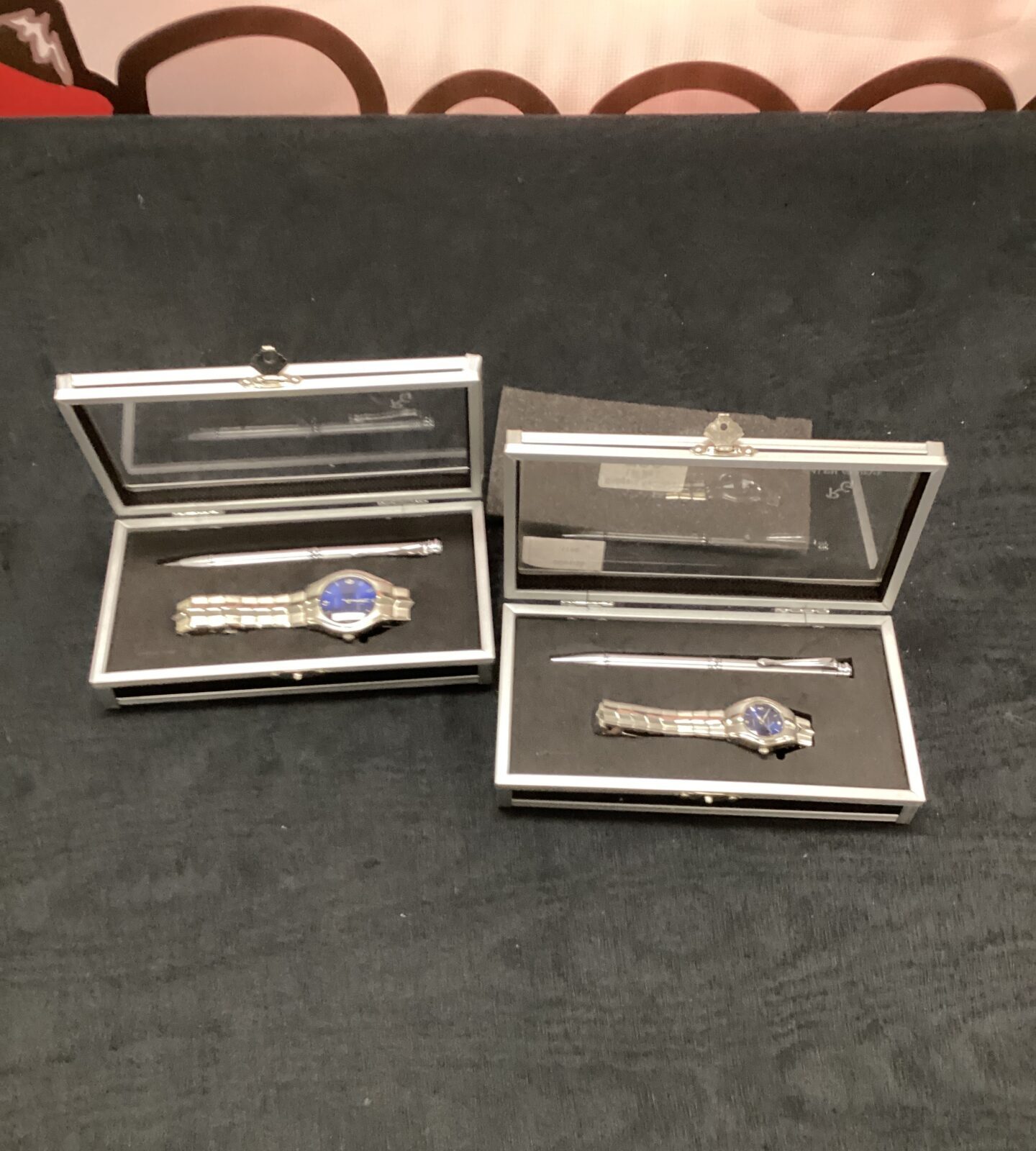 Two ralph geneve pen & watches in presentation boxes