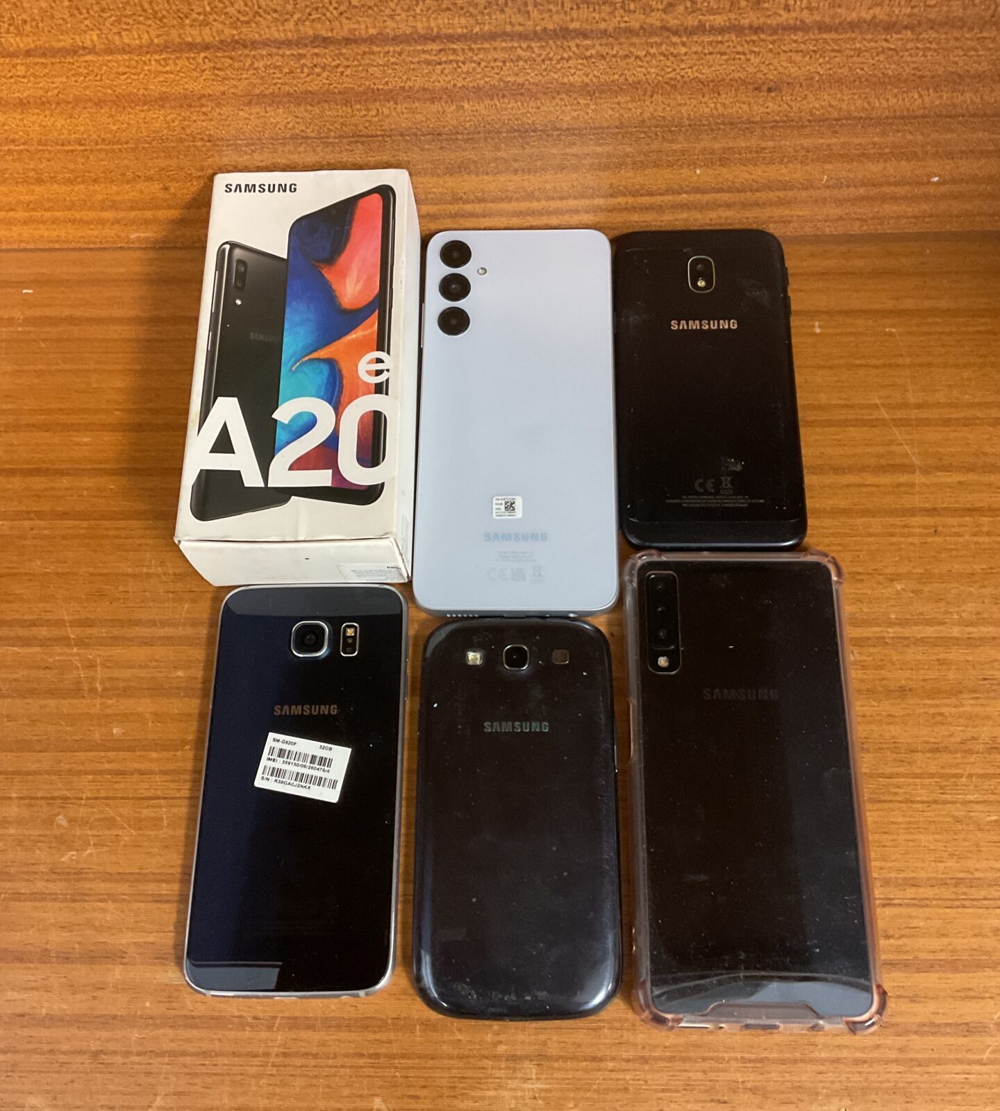 Bundle of 6 samsung mobile phones including galaxy a15