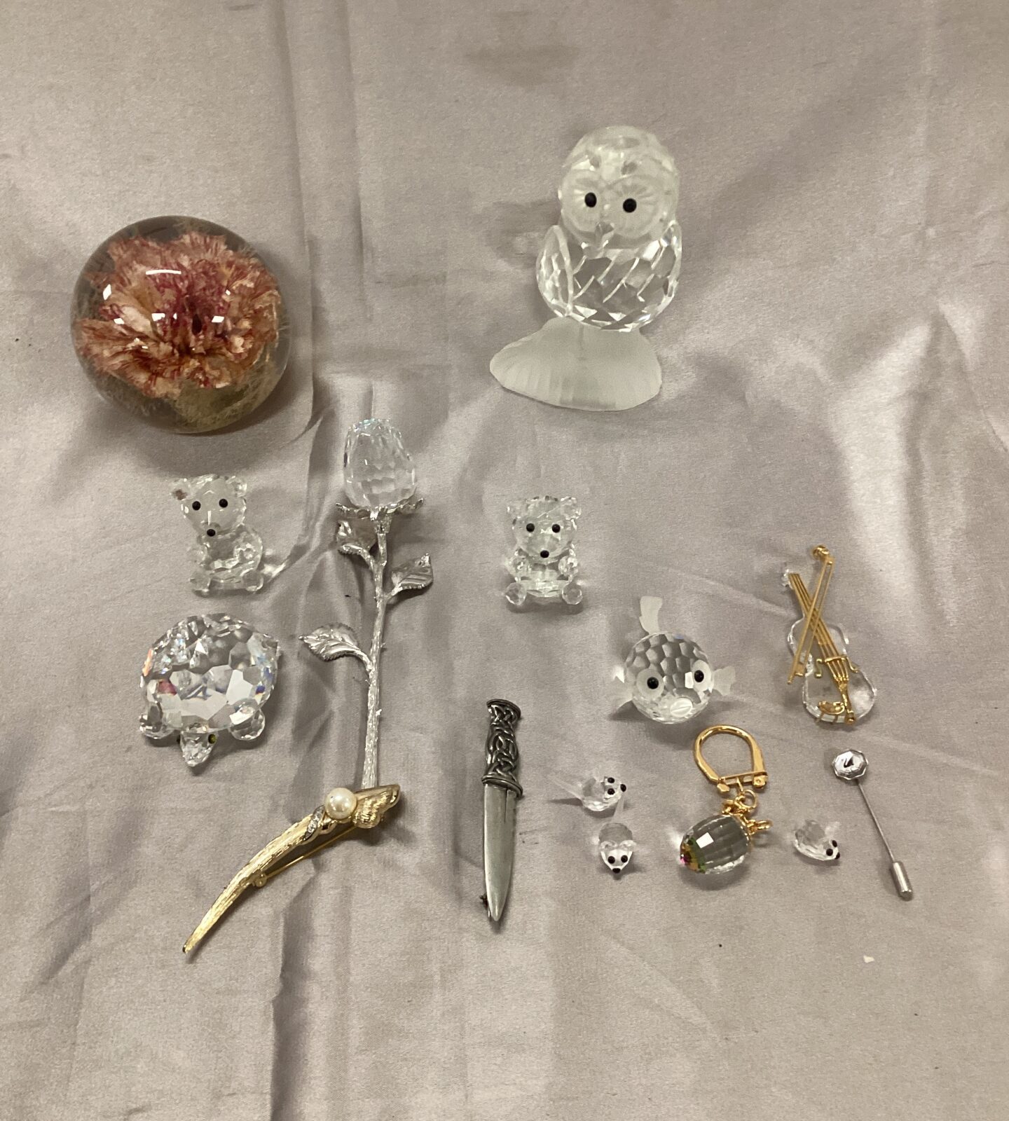 Collection of Swarovski crystal & paperweight