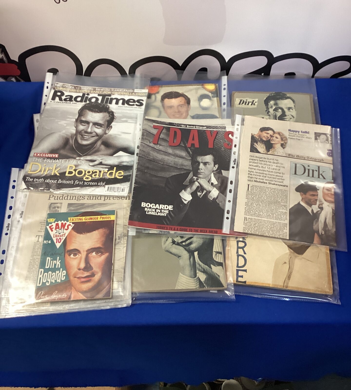 Collection of dirk bogarde film star ephemera