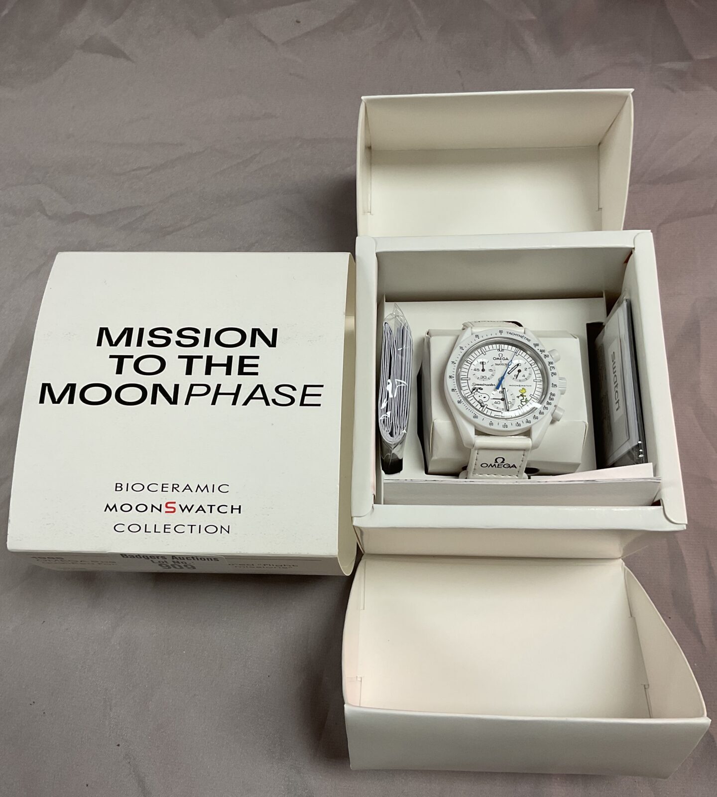 Omega swatch style mission to the moonphase bioceramic moonswatch working - Image 2