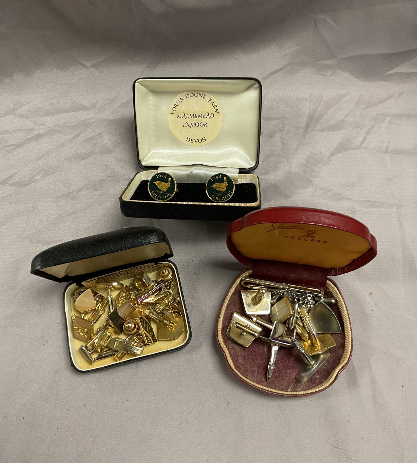 Collection of assorted cufflinks