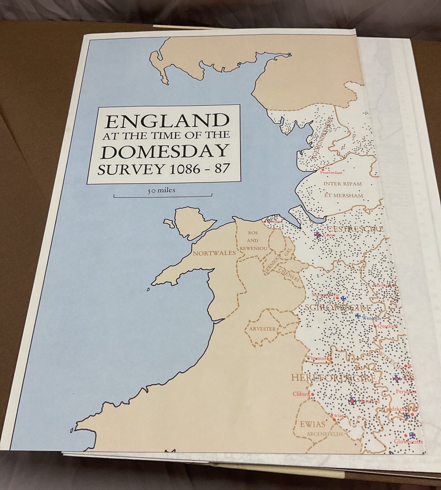 Large copy of the doomsday book studies Buckinghamshire folks and maps three books - Image 4