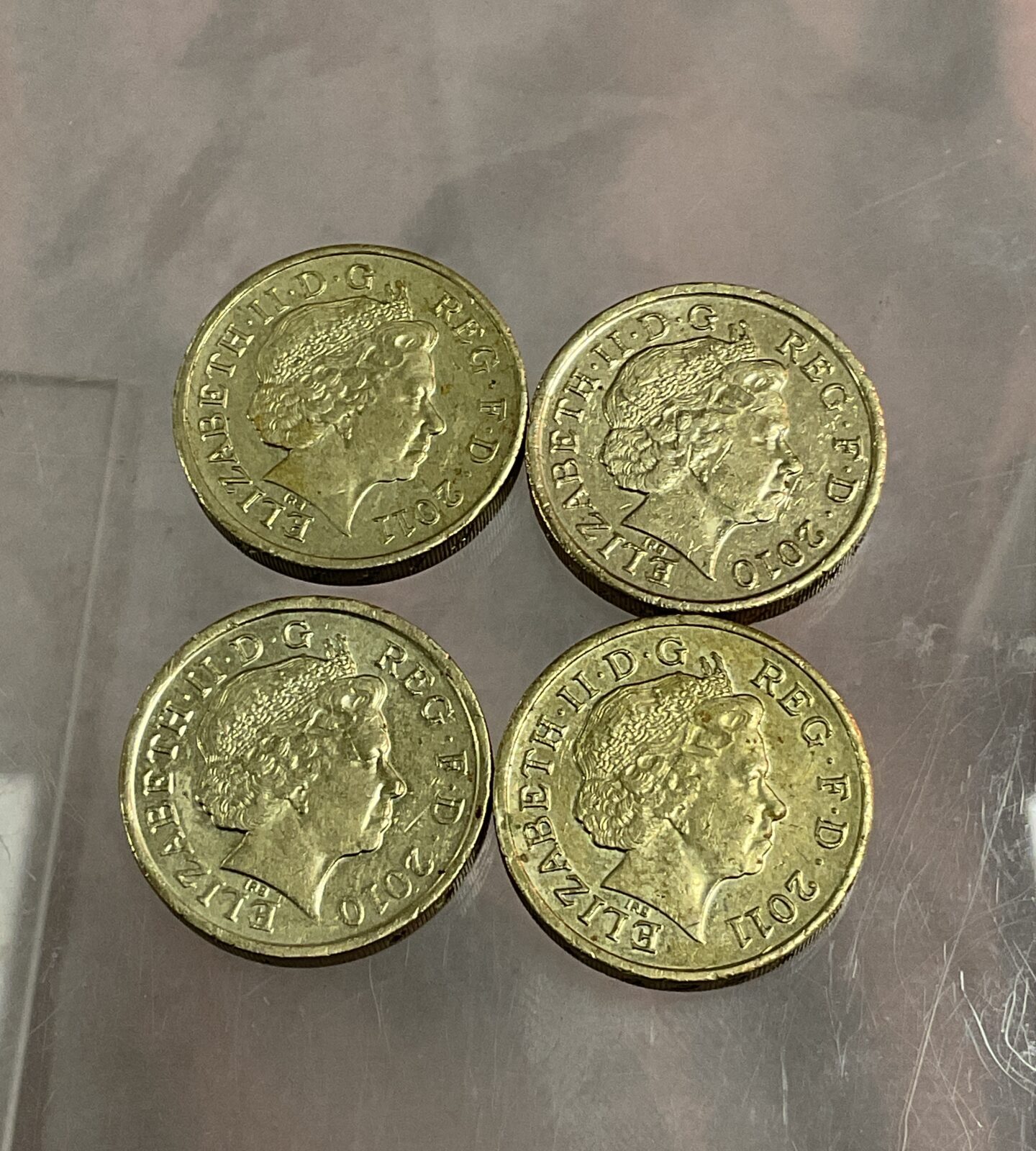 four Cities £1 Coins London Edinburgh Cardiff Belfast - Image 2