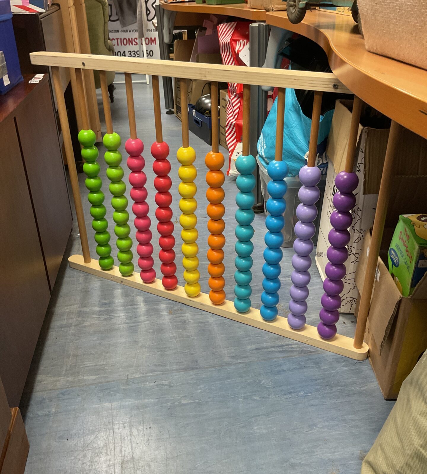 Large wooden abacus