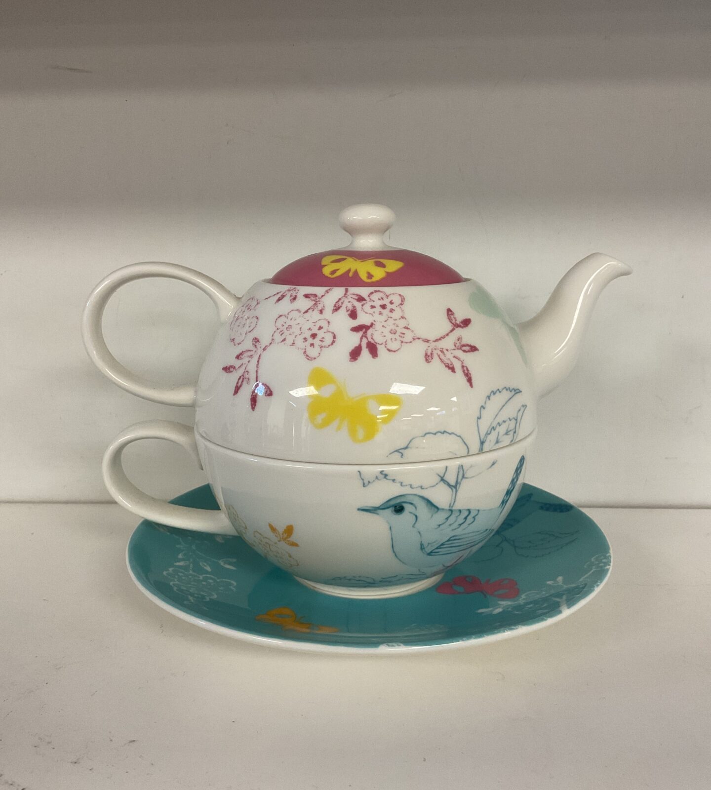 Portmeirion dawn chorus tea for one set