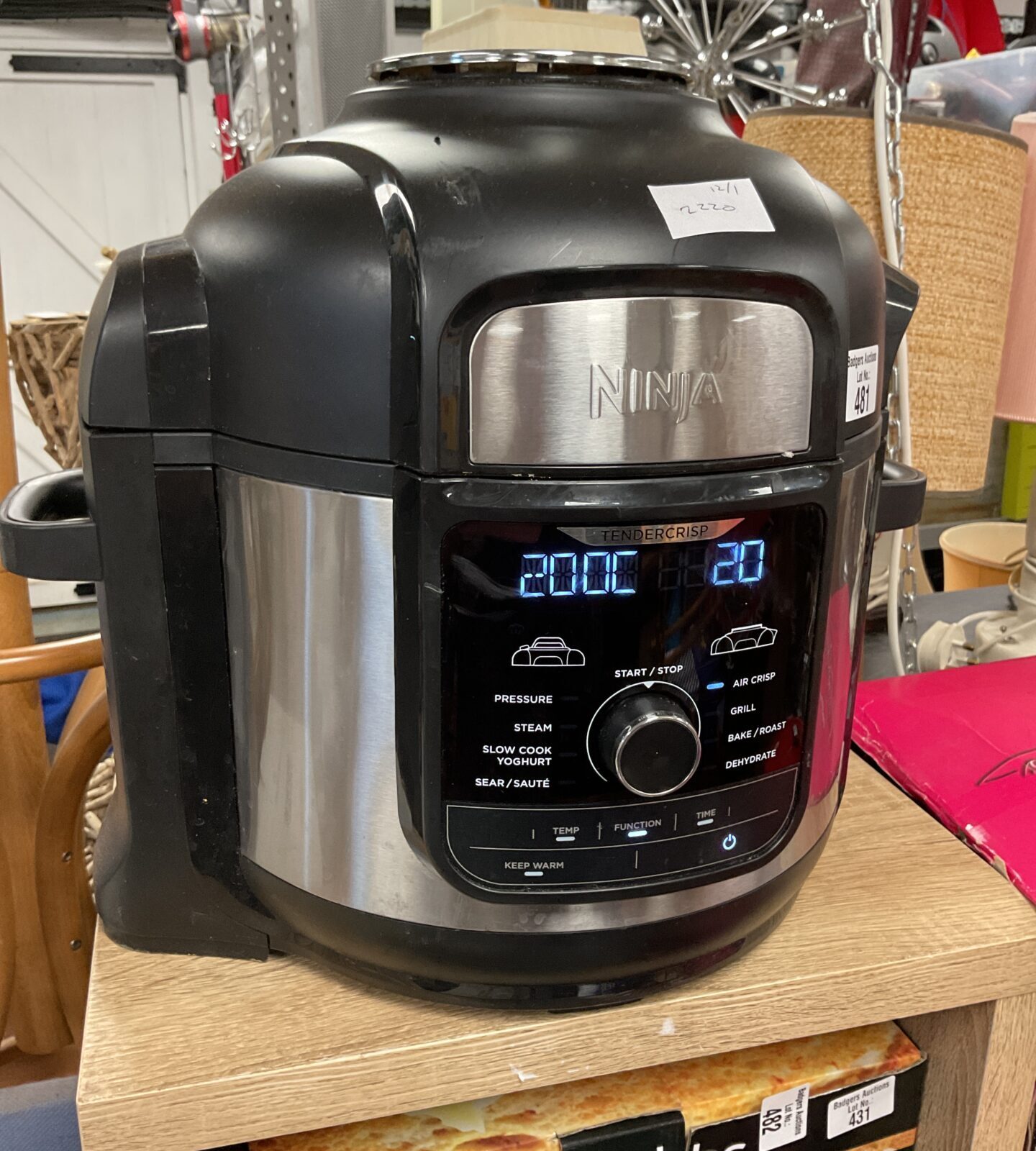 Ninja foodi MAX air fryer 9-in-1 multicooker, 7.5L. Tested working