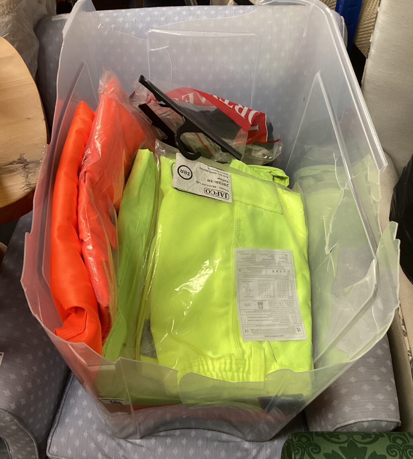 Quantity of hi visibility clothing