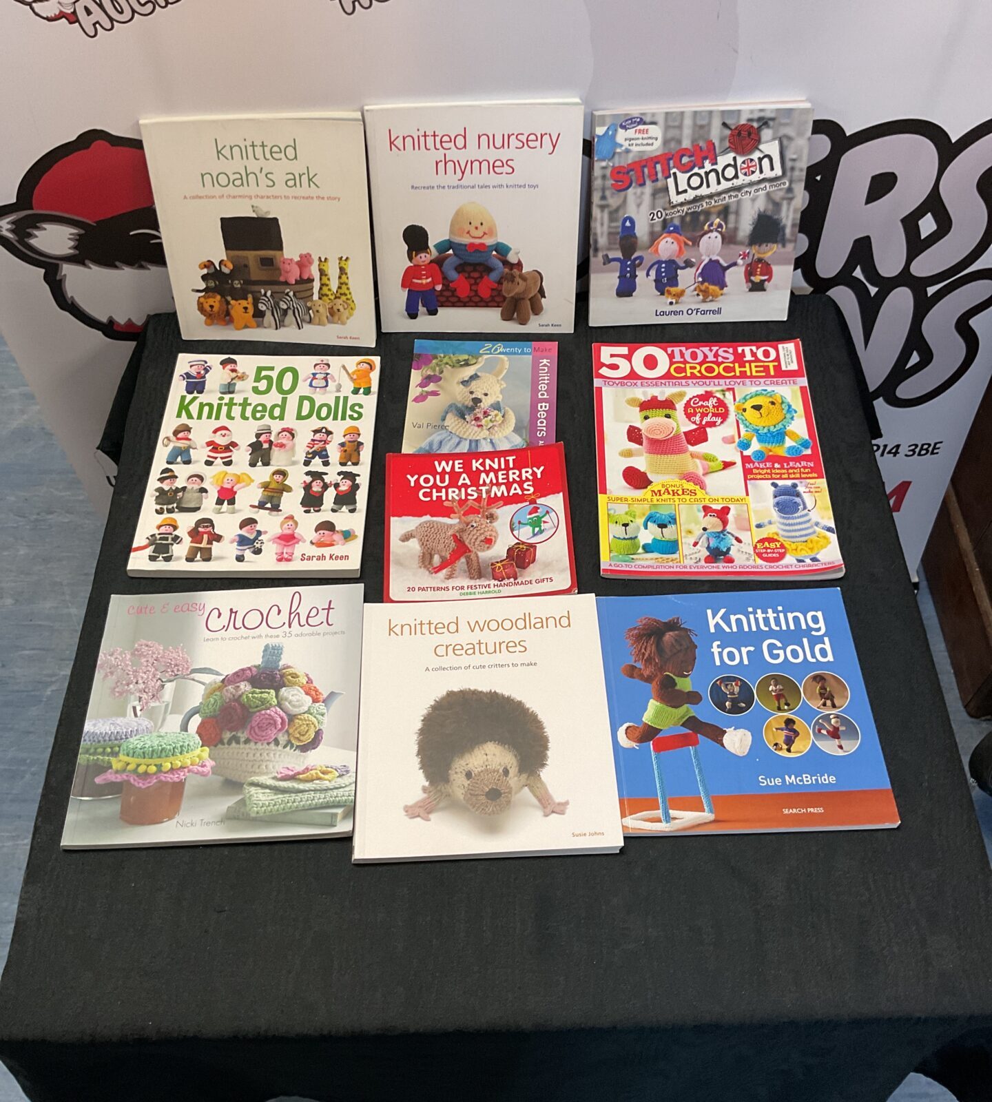 Selection of mixed knitting books