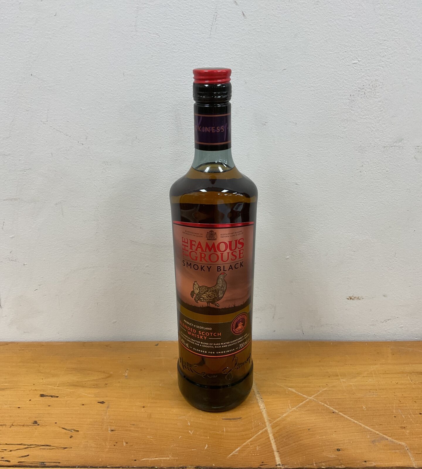 70cl bottle of The famous grouse smoky black scotch whiskey