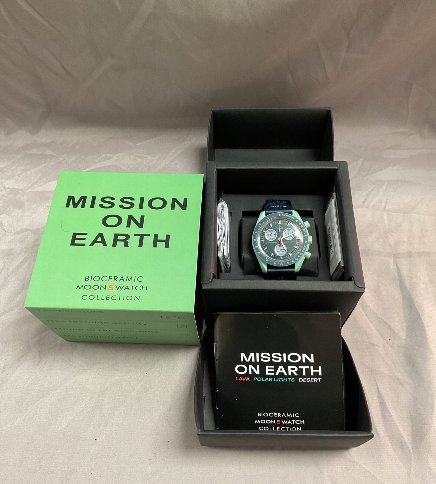 Omega swatch style mission on earth bioceramic moon watch - Image 2