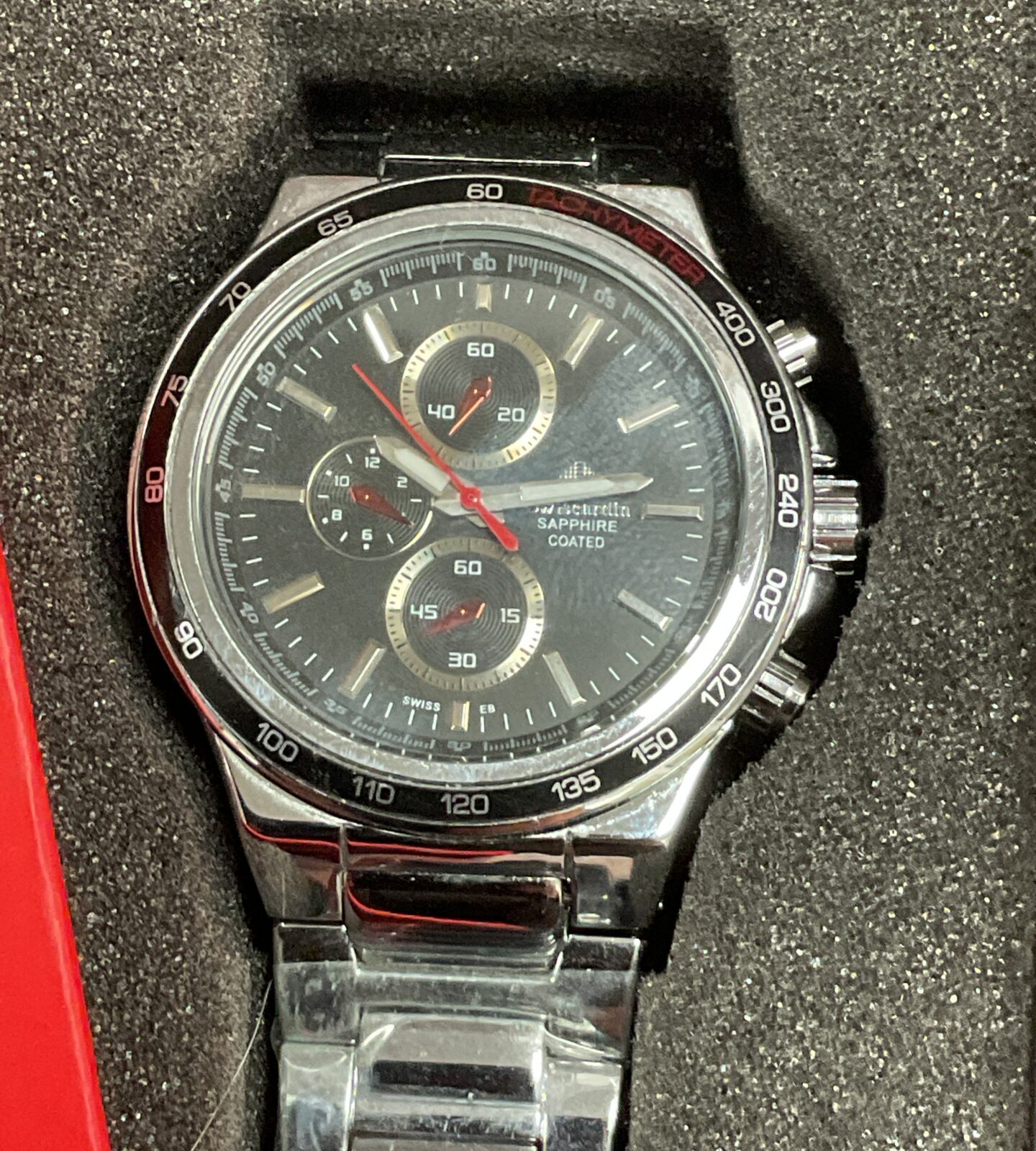 swisscardin gents automatic watch new in box