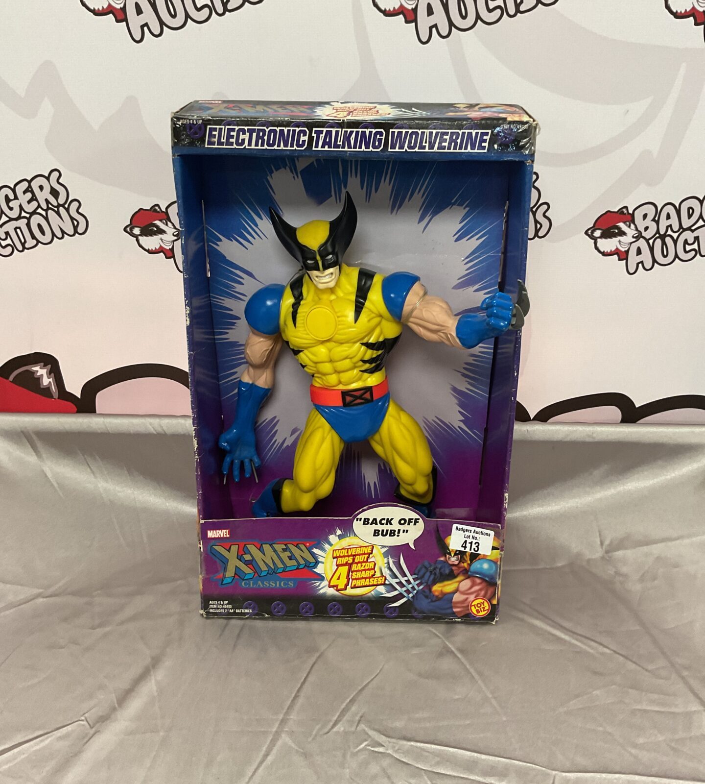 Retro toybiz marvel xmen classics electronic talking wolverine working