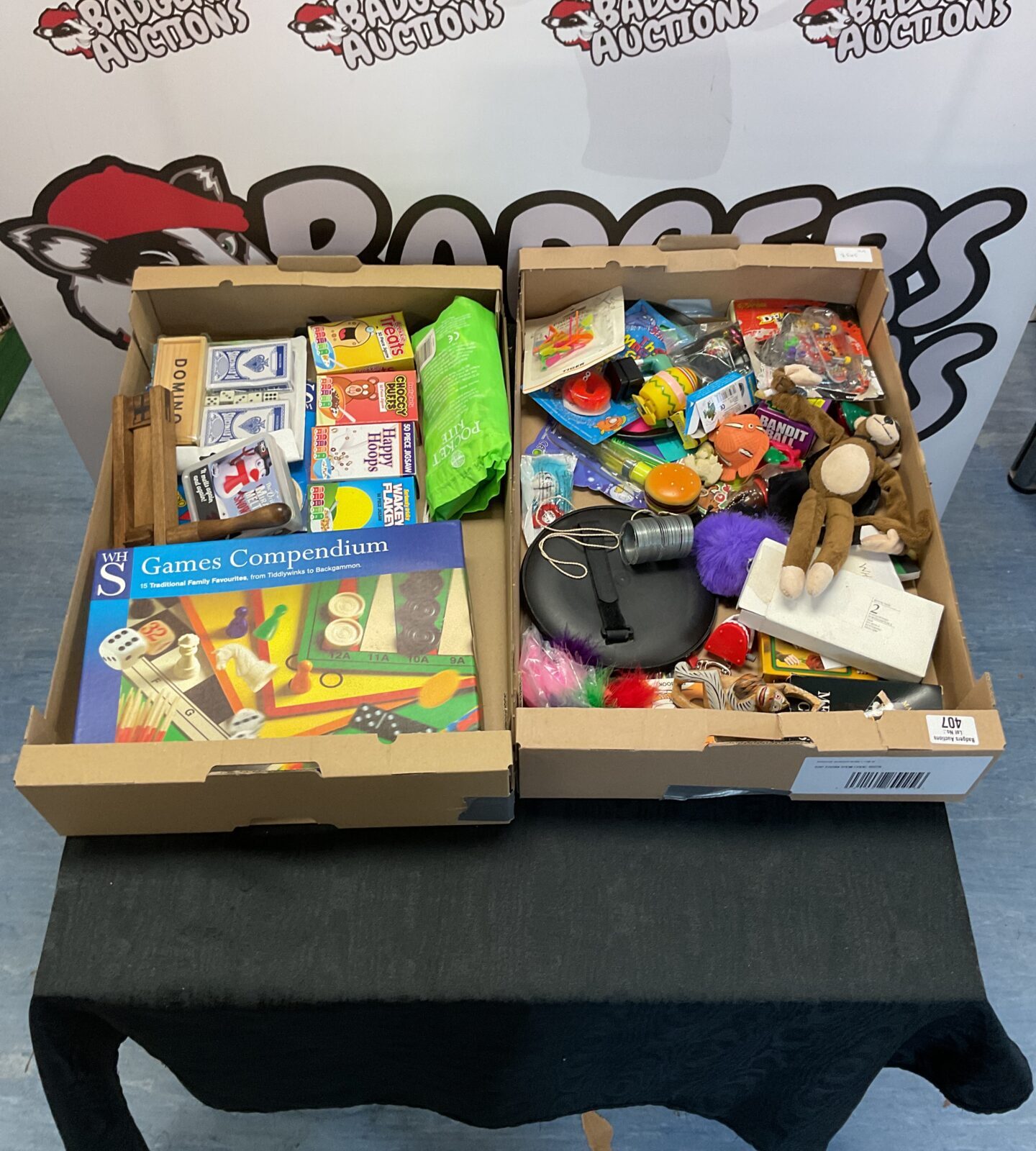 Two crates of mixed childrens toys and games