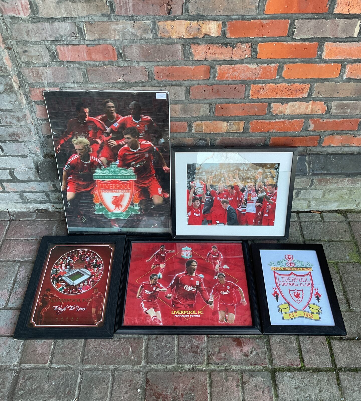 Lot of 5 Liverpool football club prints