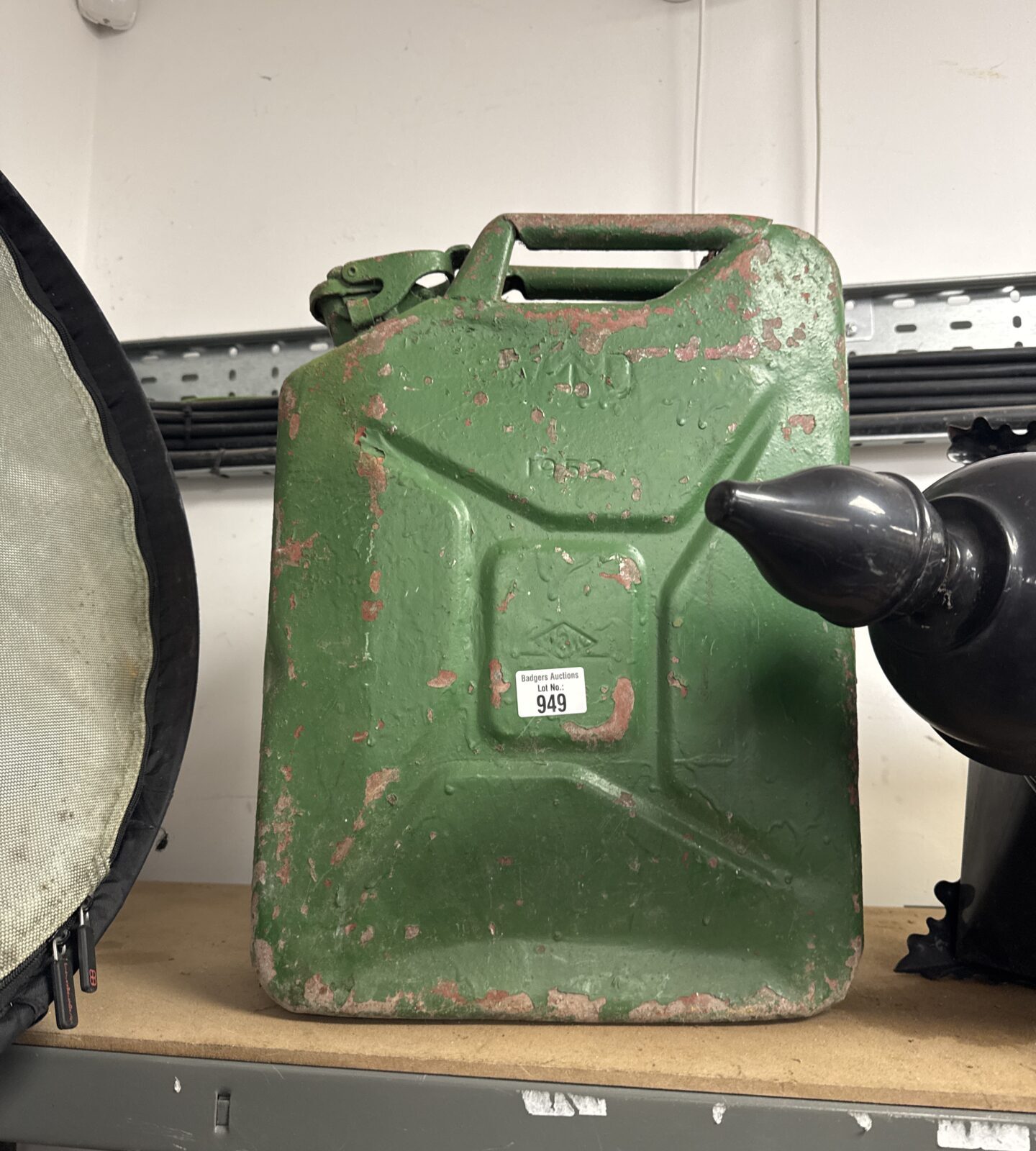 Vintage 1952 dated military marked Jerry can