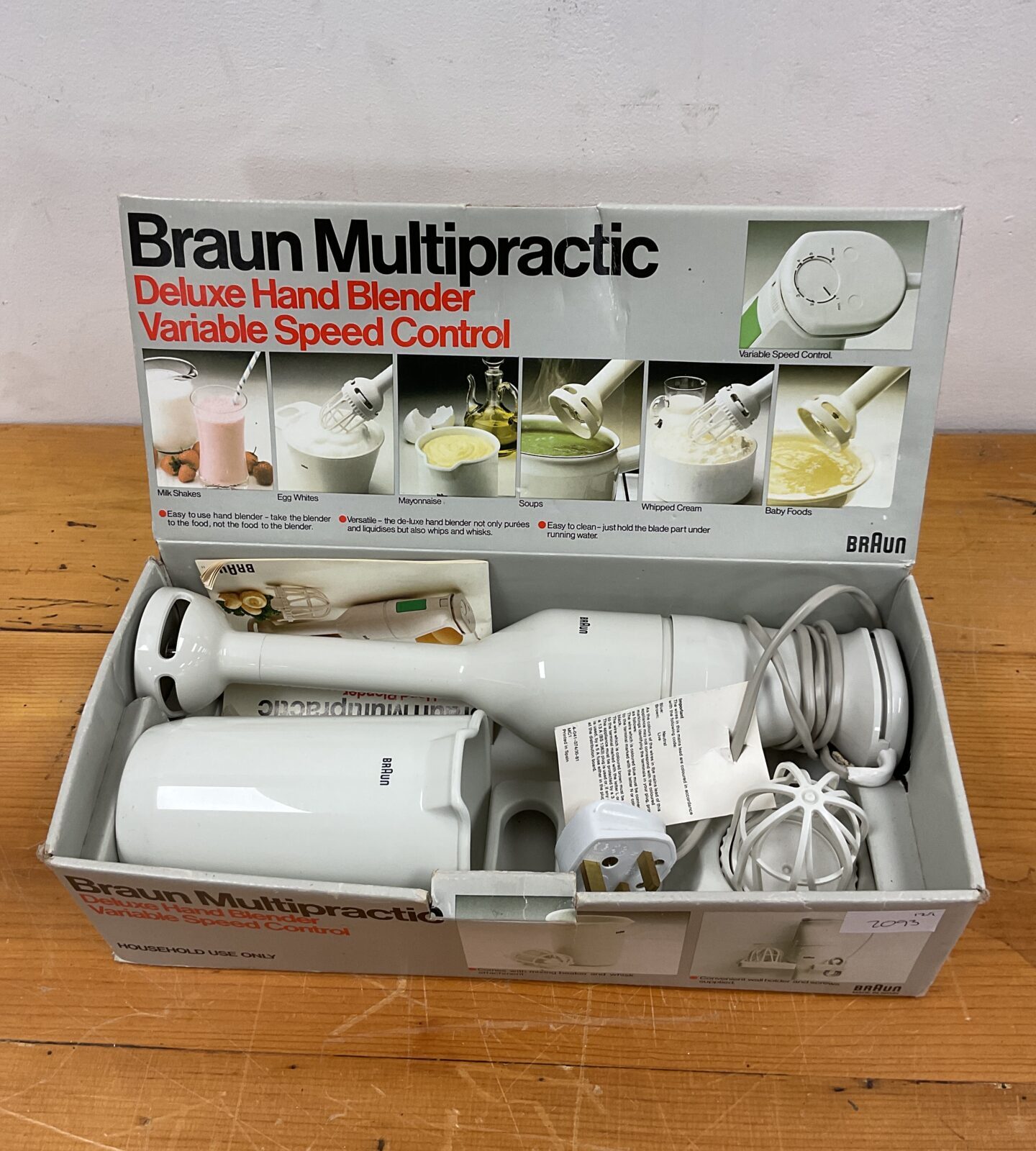 Braun Multipractic delux hand blender with variable speed control tested andvworking