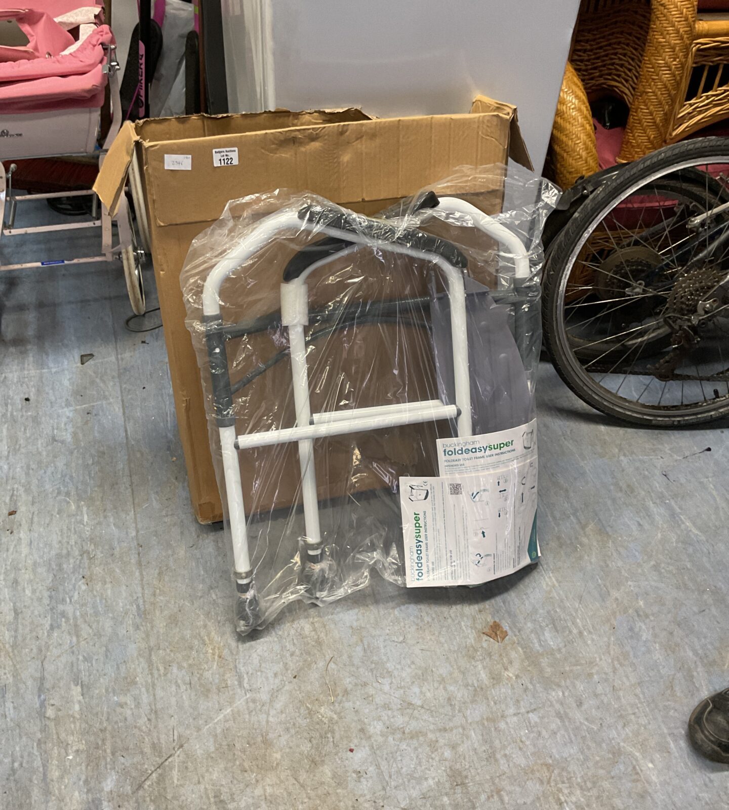 Foldeasysuper mobility toilet frame