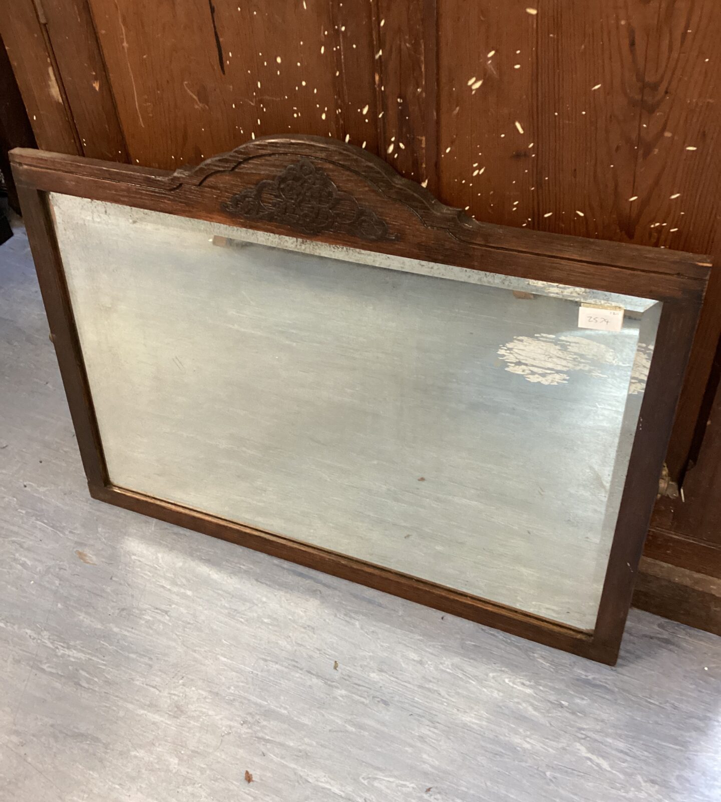 Antique rectangular mirror