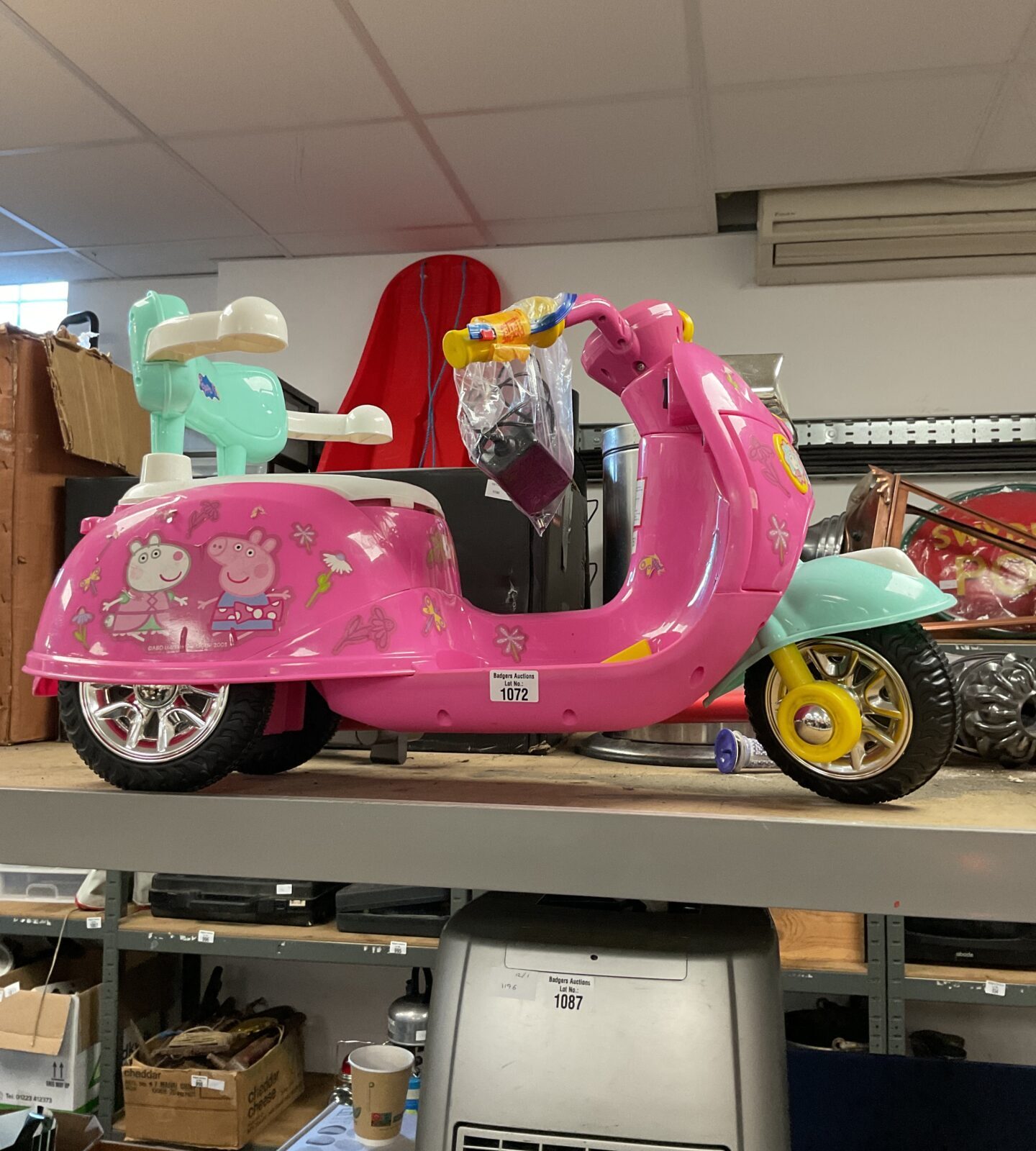 Peppa pig kids bike working with charger