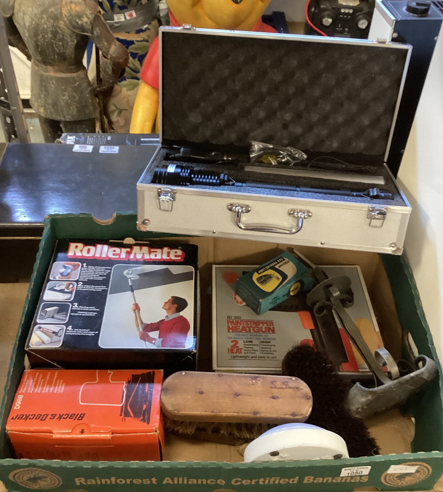 Box of mixed items inc Roller Mate paint applicator